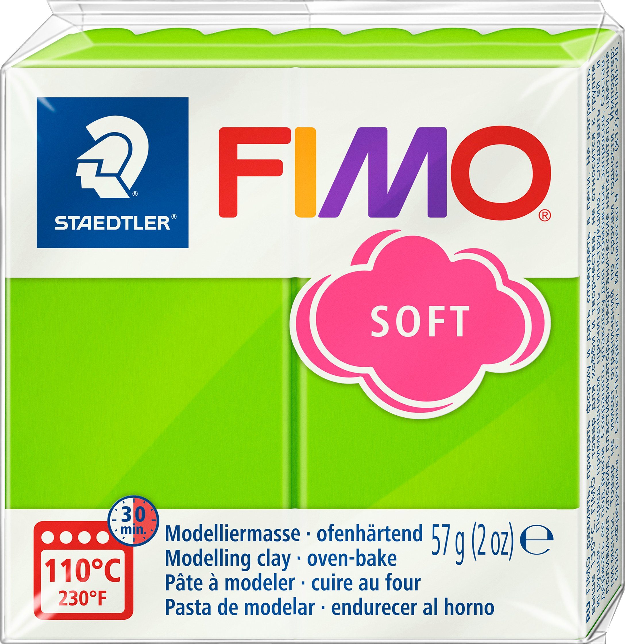 FIMO Modelliermasse Basisfarben, soft 57 Apfelgrün g