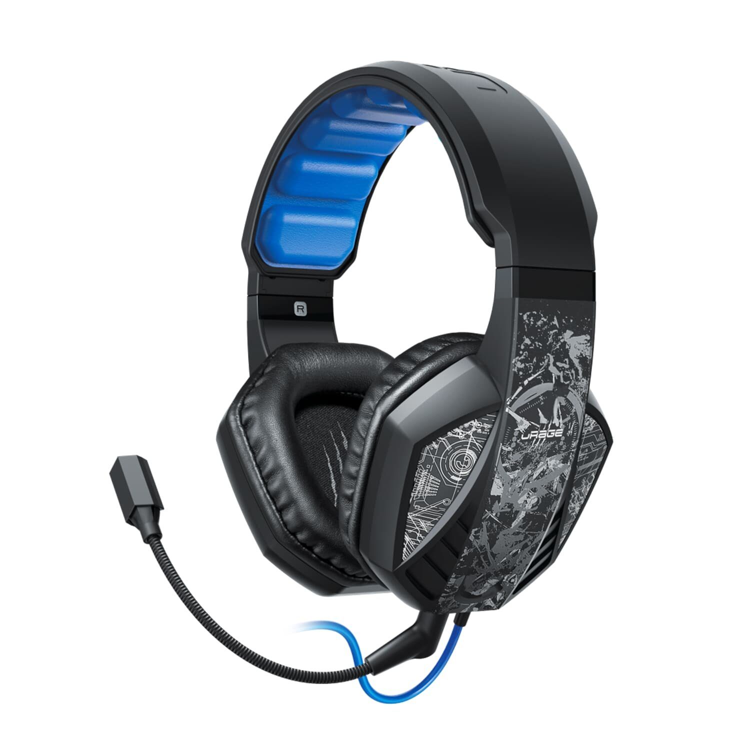Hama uRage Gaming-Headset "SoundZ 310" Gaming-Headset (flexibles Bügelmikrofon, Lautstärkeregler)
