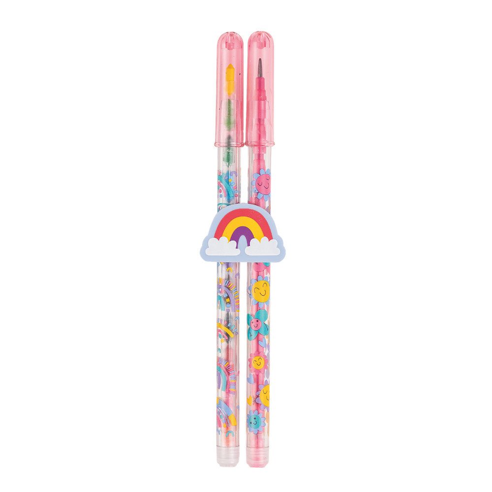 Moses. Verlag Bleistift 2-in-1-Steckstifte Regenbogen mit Radierer