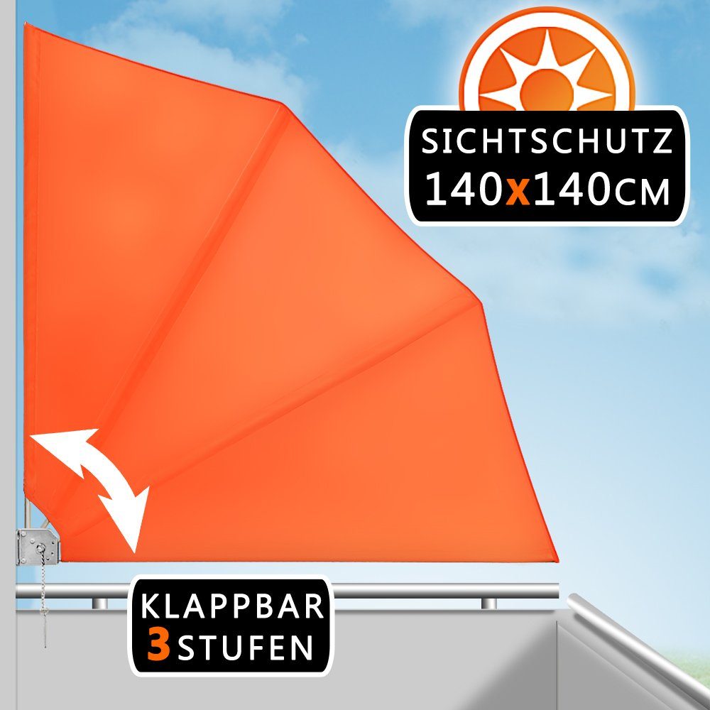Detex Balkonsichtschutz Sichtschutz Seitenmarkise Sonnenschutz Trennwand günstig online kaufen