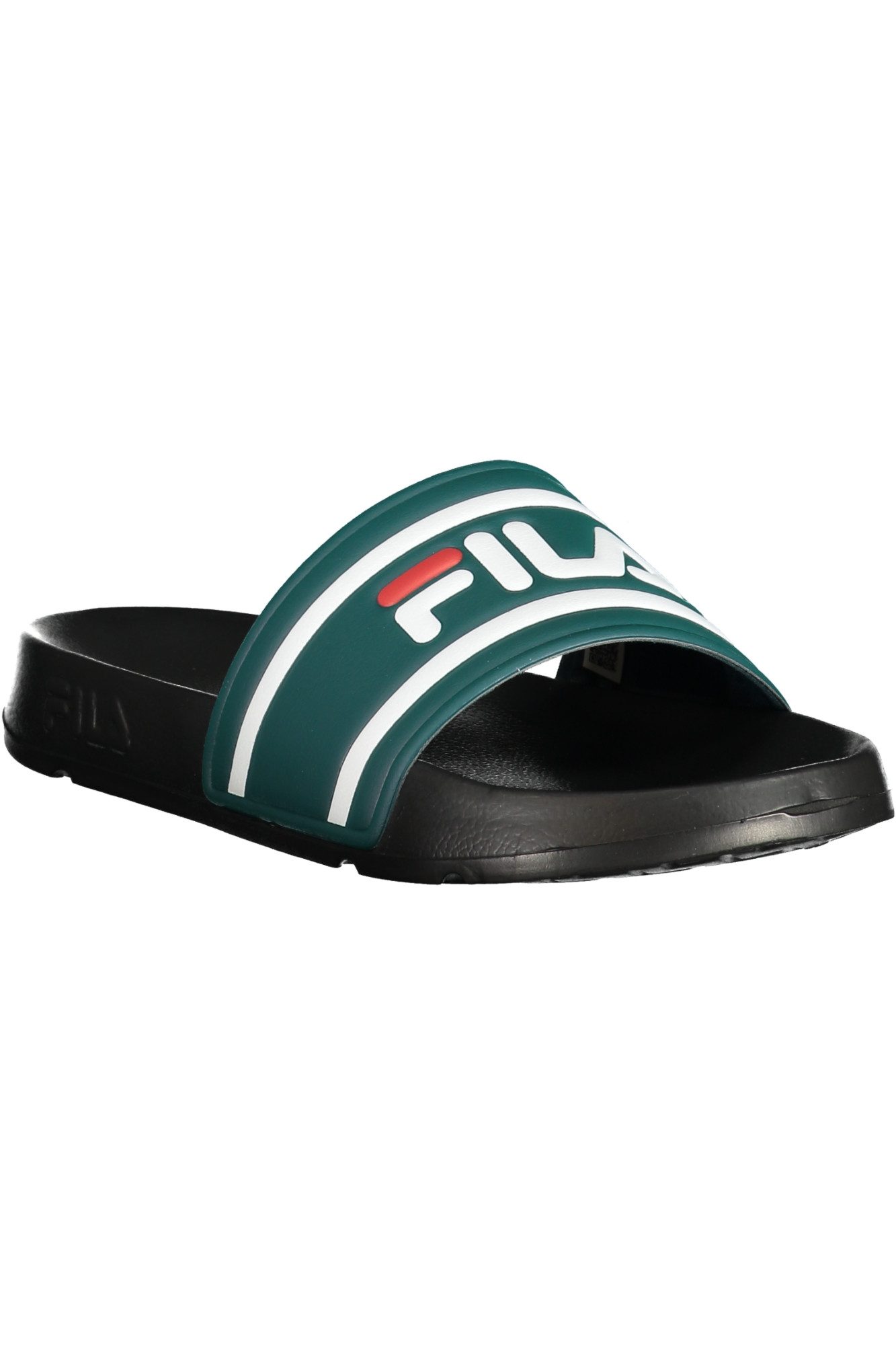 Fila Badeschuh Grüne Herrenpantoffel mit Kontrastdetails günstig online kaufen