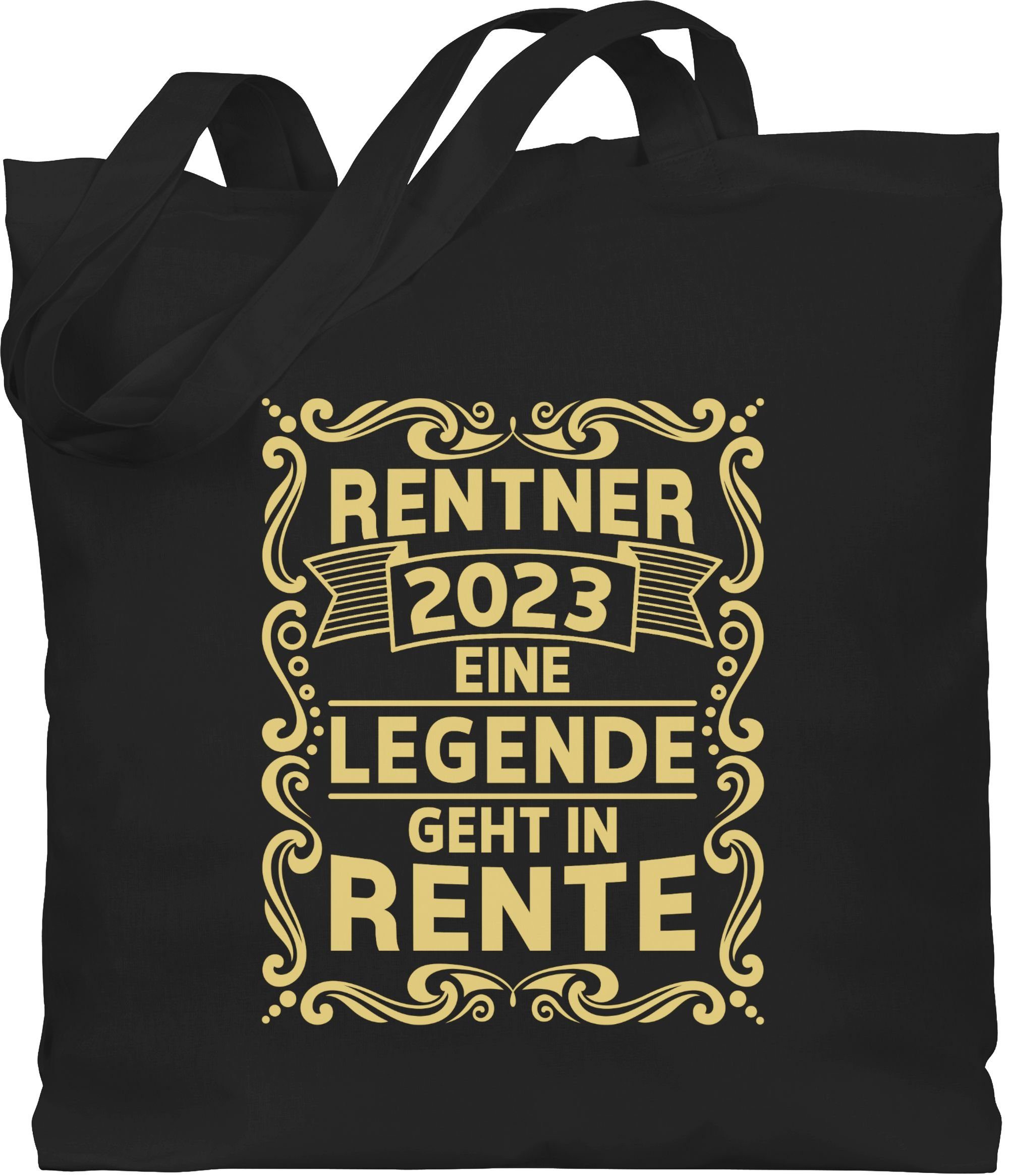 2023 Geschenk in Umhängetasche Rentner geht 1 Eine Schwarz Rente, Shirtracer Rentner Legende