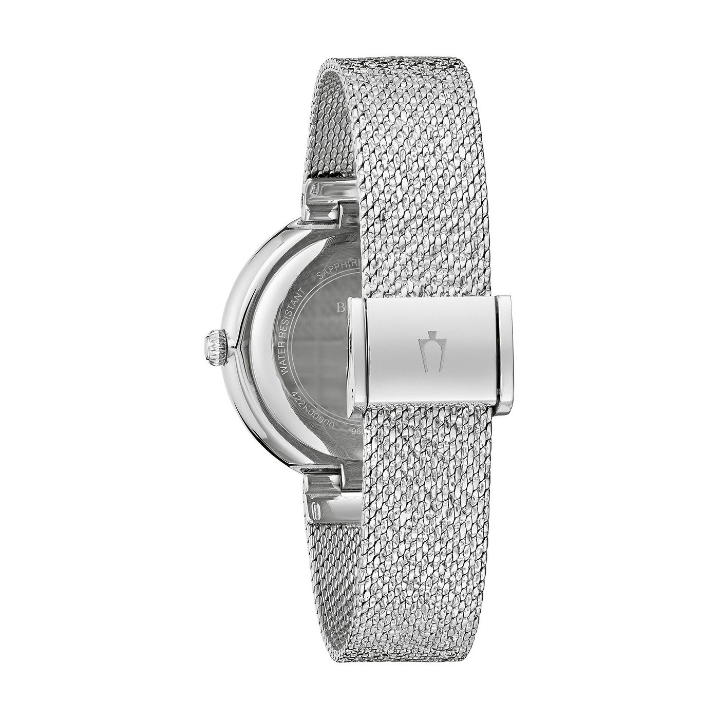Bulova Quarzuhr Goddess of Time 96L329, Armbanduhr, Damenuhr, Edelstahlarmband, analog, Kristallsteine