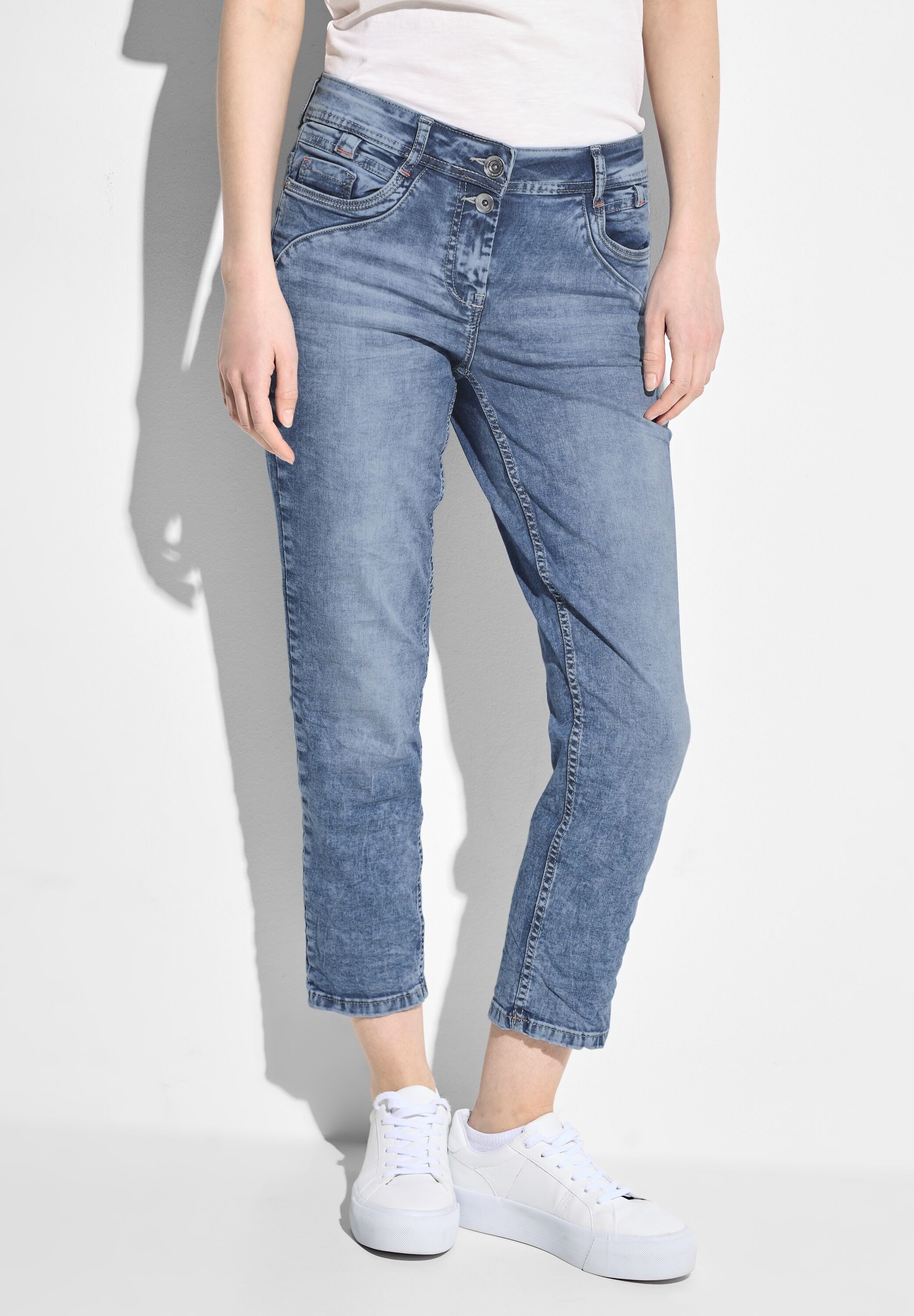 Cecil 7/8-Jeans in hellblauer Waschung