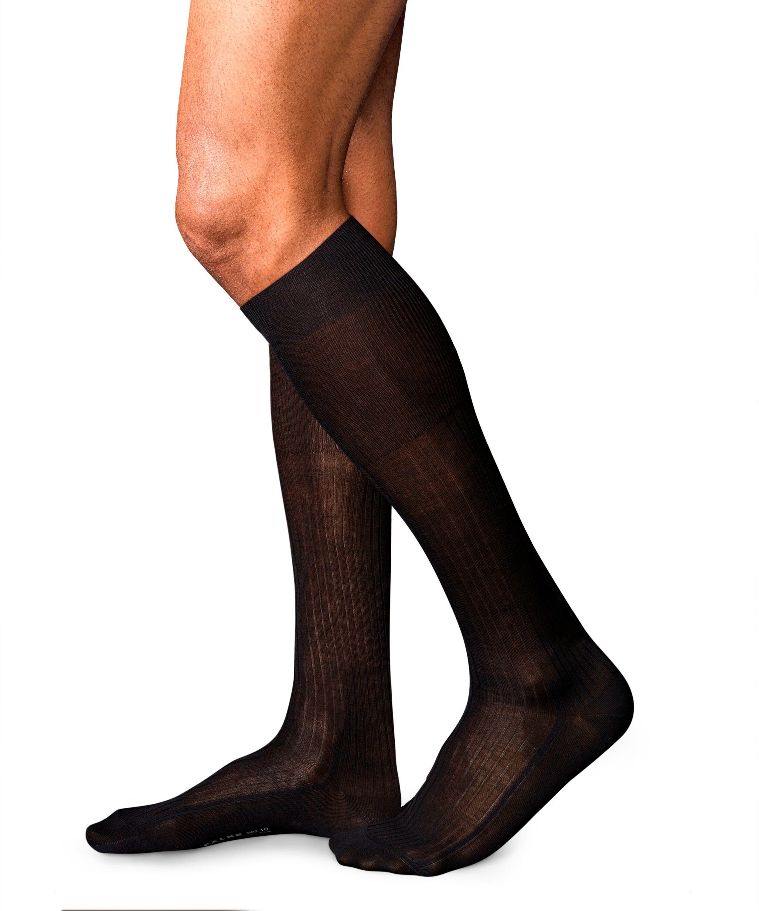 FALKE Kniestrümpfe No. 10 Pure Fil d´Écosse Kniestrümpfe (1-Paar) mit ägyptischer „Karnak“ Baumwolle