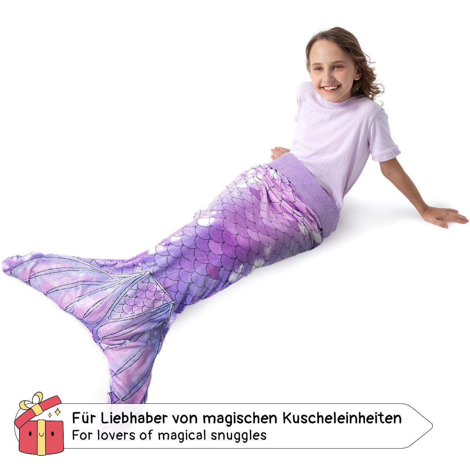 Corimori Deckenschlafsack Meerjungfrau flauschige Kuschel-Decke, Schlafsack günstig online kaufen
