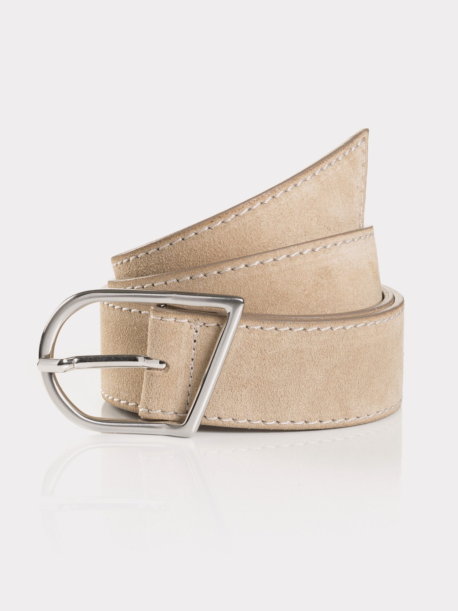 TOM TAILOR Ledergürtel (1-St) mit eleganter Ziernaht