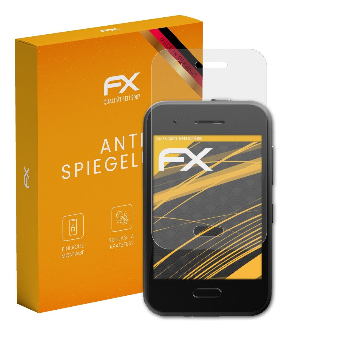 atFoliX Schutzfolie für XPlora One, (3 Folien), Entspiegelnd und stoßdämpfend