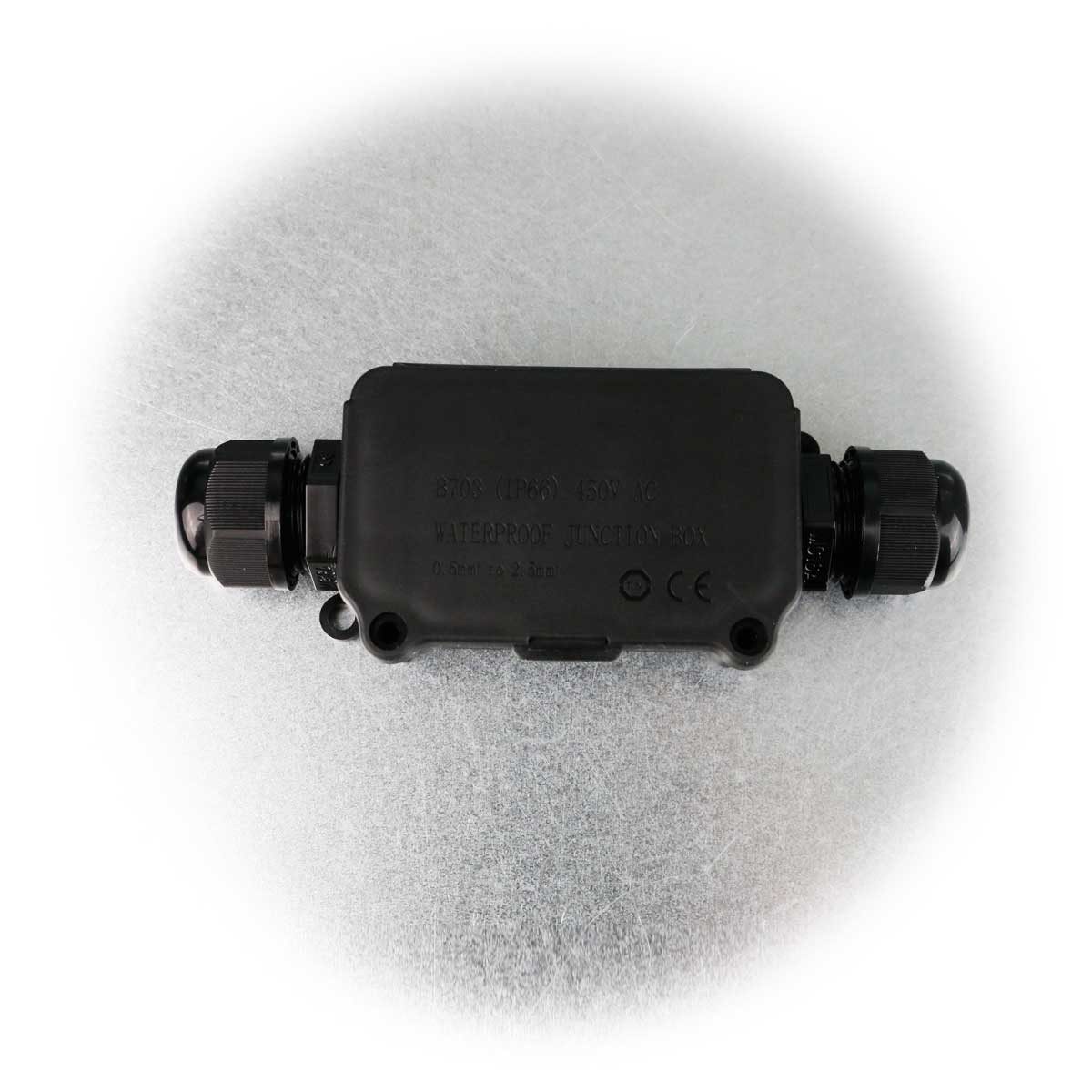 ChiliTec Kabelbox Kabelverbinder-Box, wasserdicht IP66, für 2 Kabel
