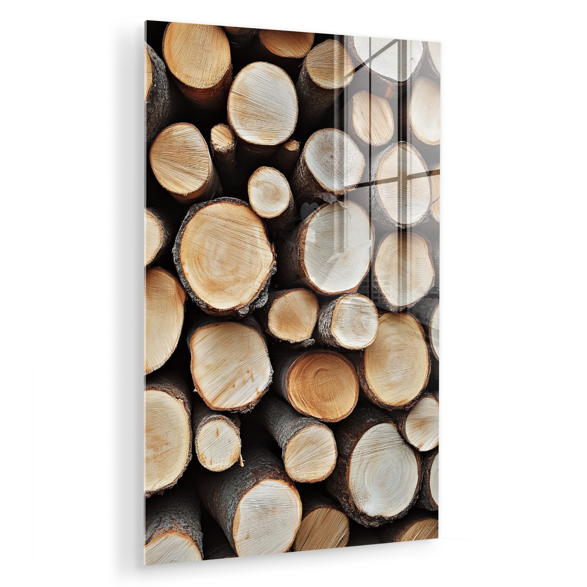 MuchoWow Acrylglasbild Holz - Baumstämme - günstig online kaufen