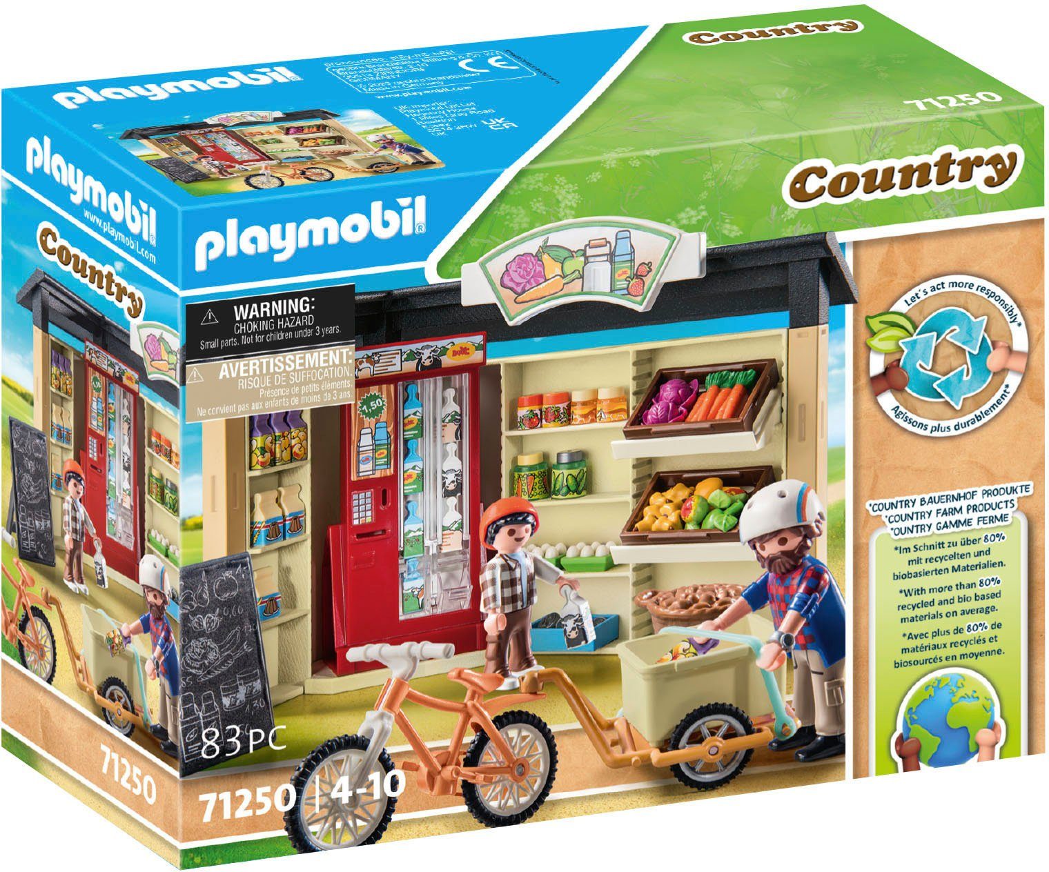 Playmobil® 24-Stunden-Hofladen (71250), Country Konstruktions-Spielset, tei günstig online kaufen