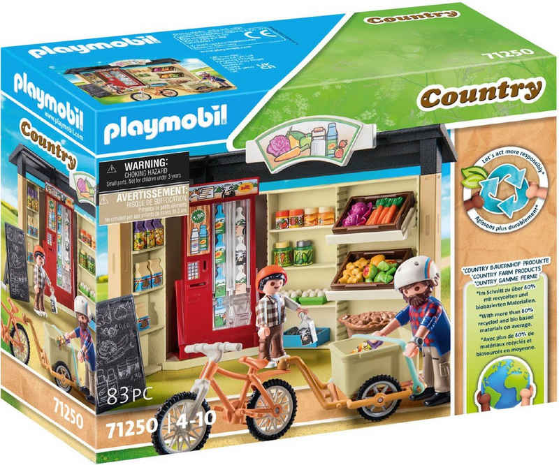 Playmobil® Konstruktions-Spielset 24-Stunden-Hofladen (71250), Country, teilweise aus recyceltem Material; Made in Germany