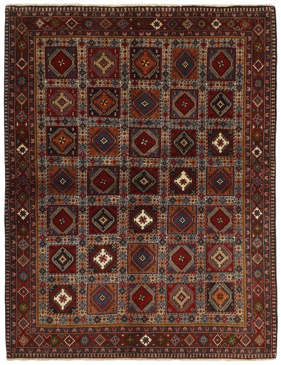 Orientteppich Yalameh 158x199 Handgeknüpfter Orientteppich / Perserteppich, Nain Trading, rechteckig, Höhe: 12 mm | Kurzflor-Teppiche