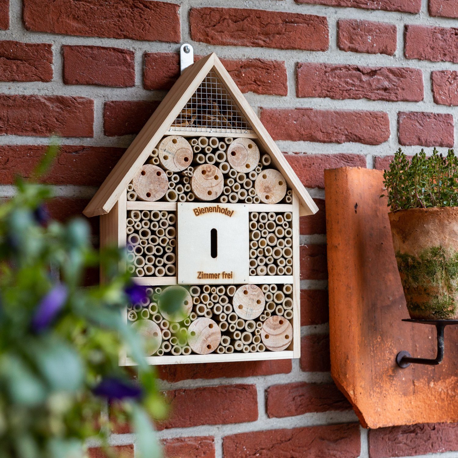 Höhe Cult cm aus - 38 Bienenhotel Holz Insektenhotel und Home Nistkasten Schmetterlingshaus at