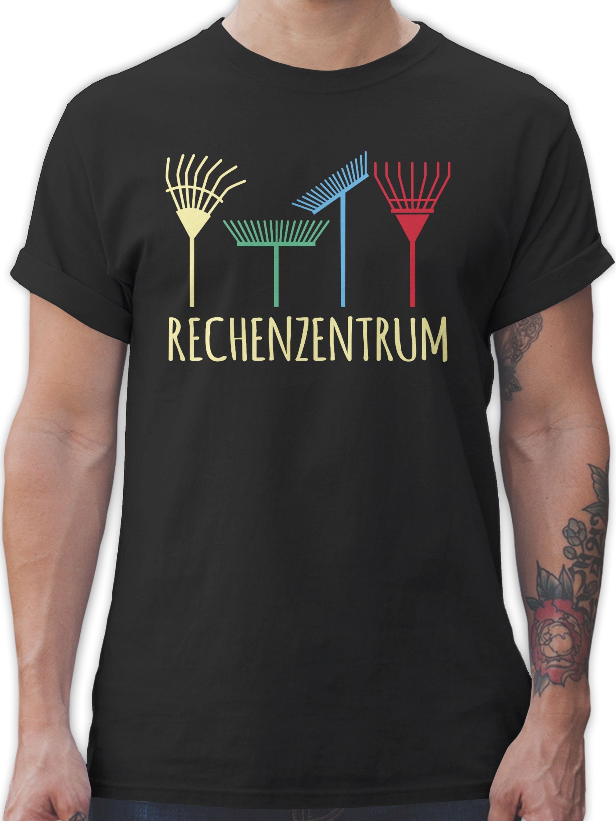 Shirtracer Gärtner Rechenzentrum 01 Gartenarbeit T-Shirt Geschenkidee Outfit Geschenk Schwarz - Hobby