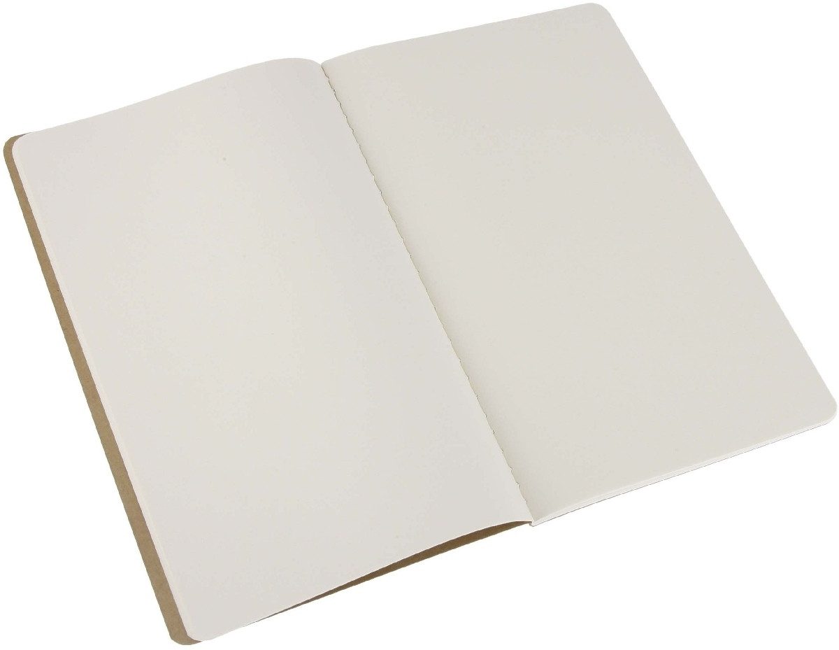 MOLESKINE Notizbuch Notizheft Cahier L A5 13x21cm VE=3 Stück blanko packpapierbraun