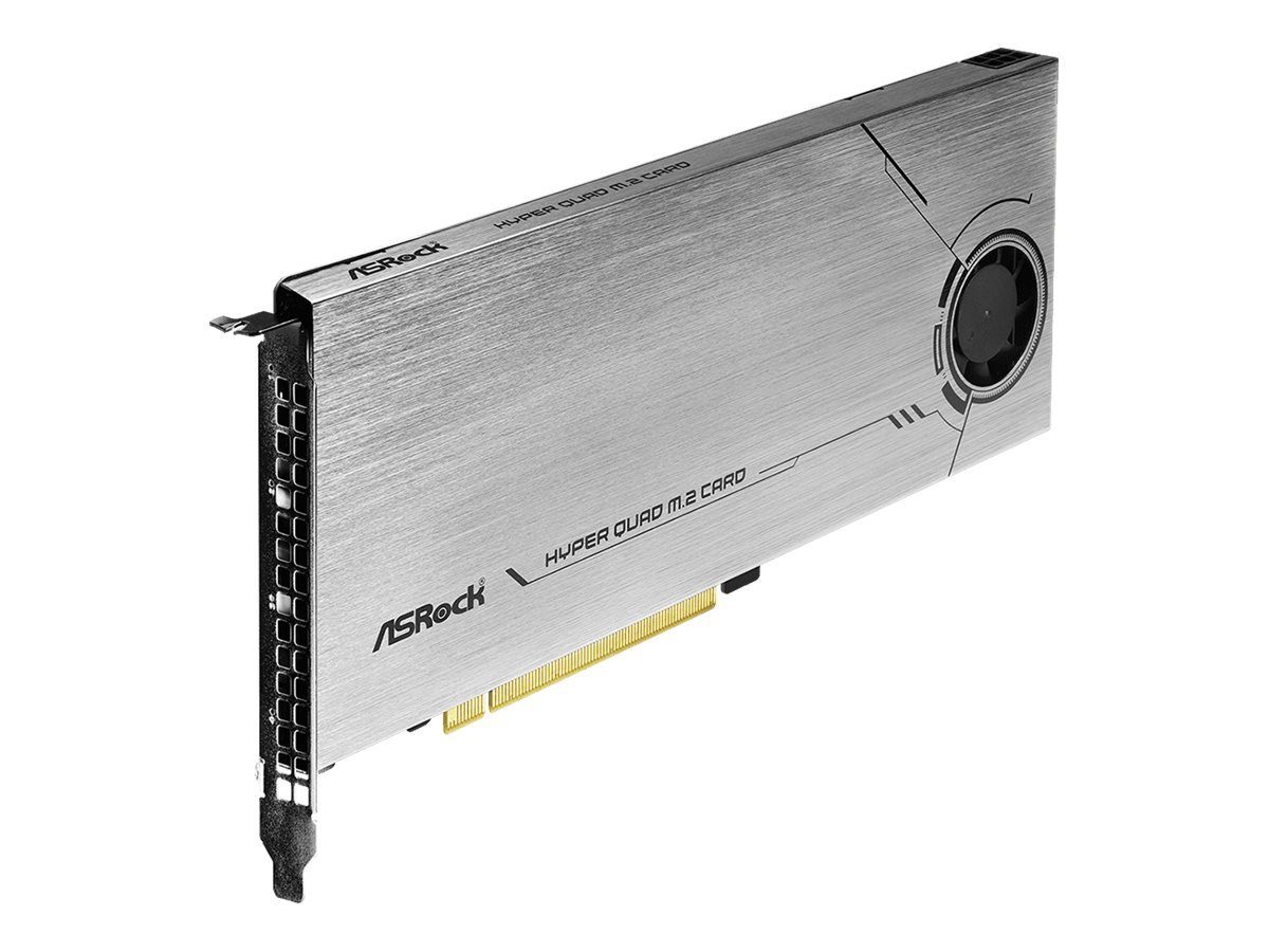 Asrock ASROCK Hyper Quad M.2 Card bis zu 4x M.2 SSD Netzwerk-Adapter