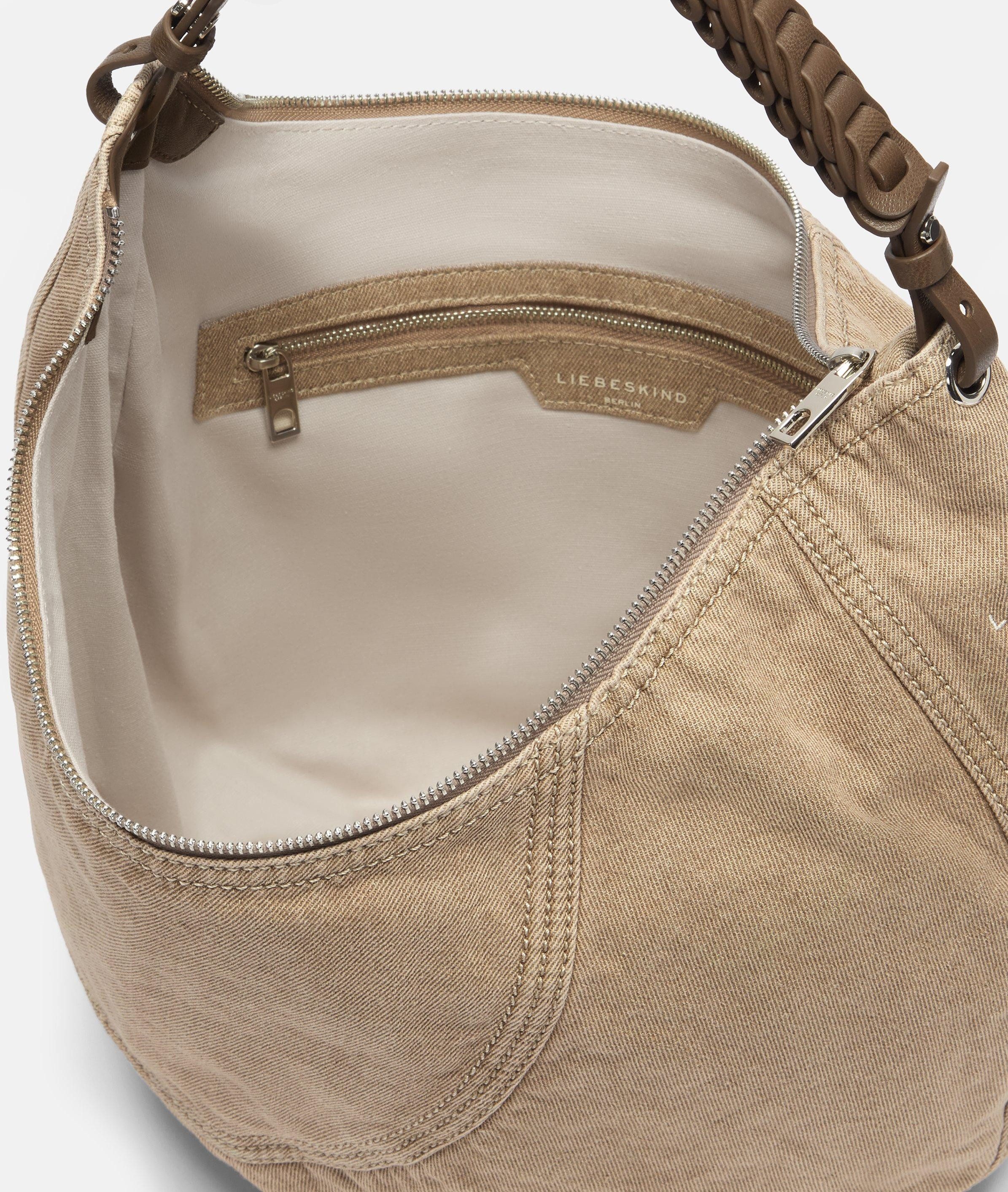 Liebeskind Berlin Schultertasche Hobo, Geräumige Hobo-Bag aus Denim