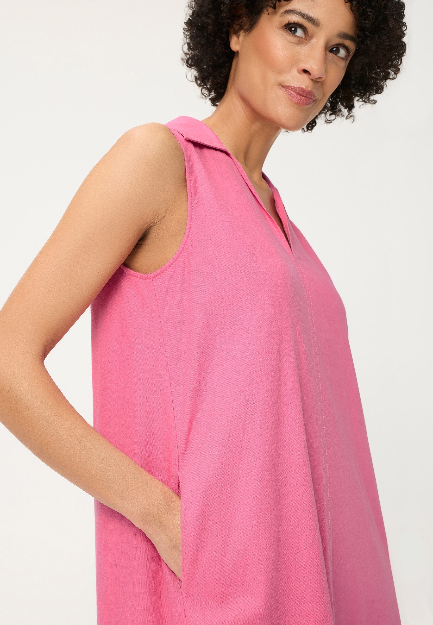 Olsen Midikleid mit Hemdkragen