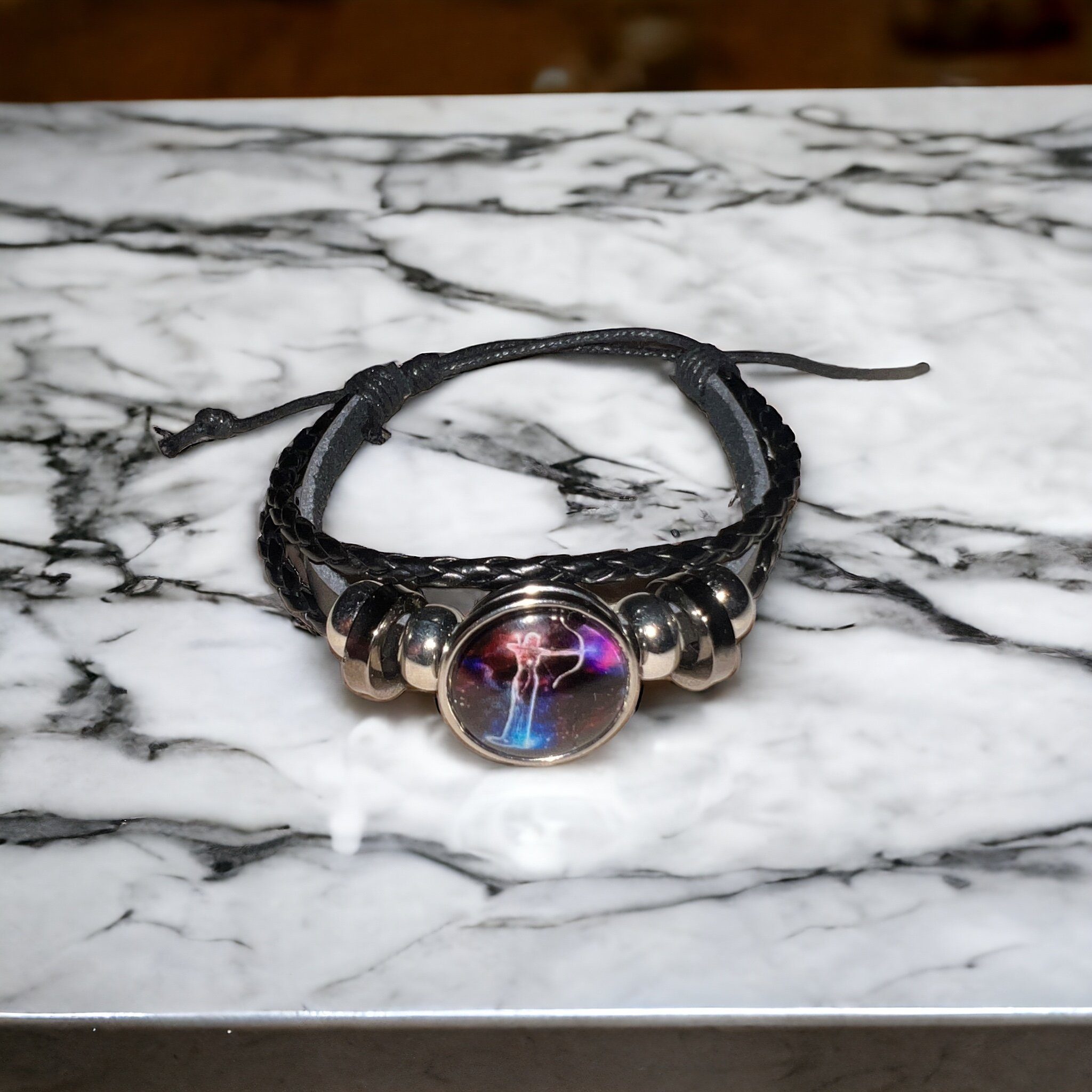 Stelby Armband mit Gravur Sternzeichen Schütze mit 3D Gravur im Glas (Weihn günstig online kaufen