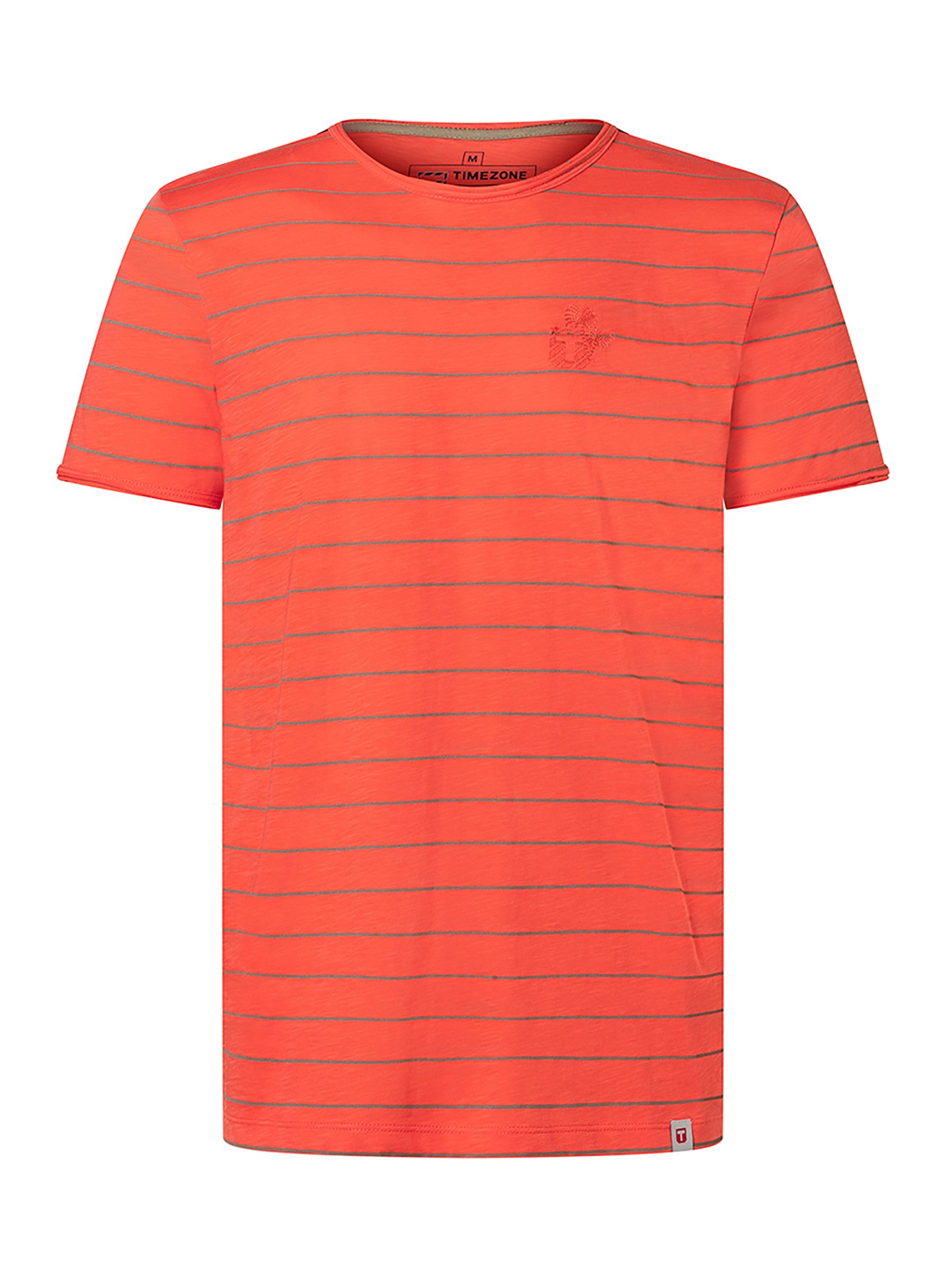 TIMEZONE T-Shirt Regular Fit Gestreiftes Design Rundhalsausschnitt Kurzarm (1-tlg) Pin Stripe T-Shirt
