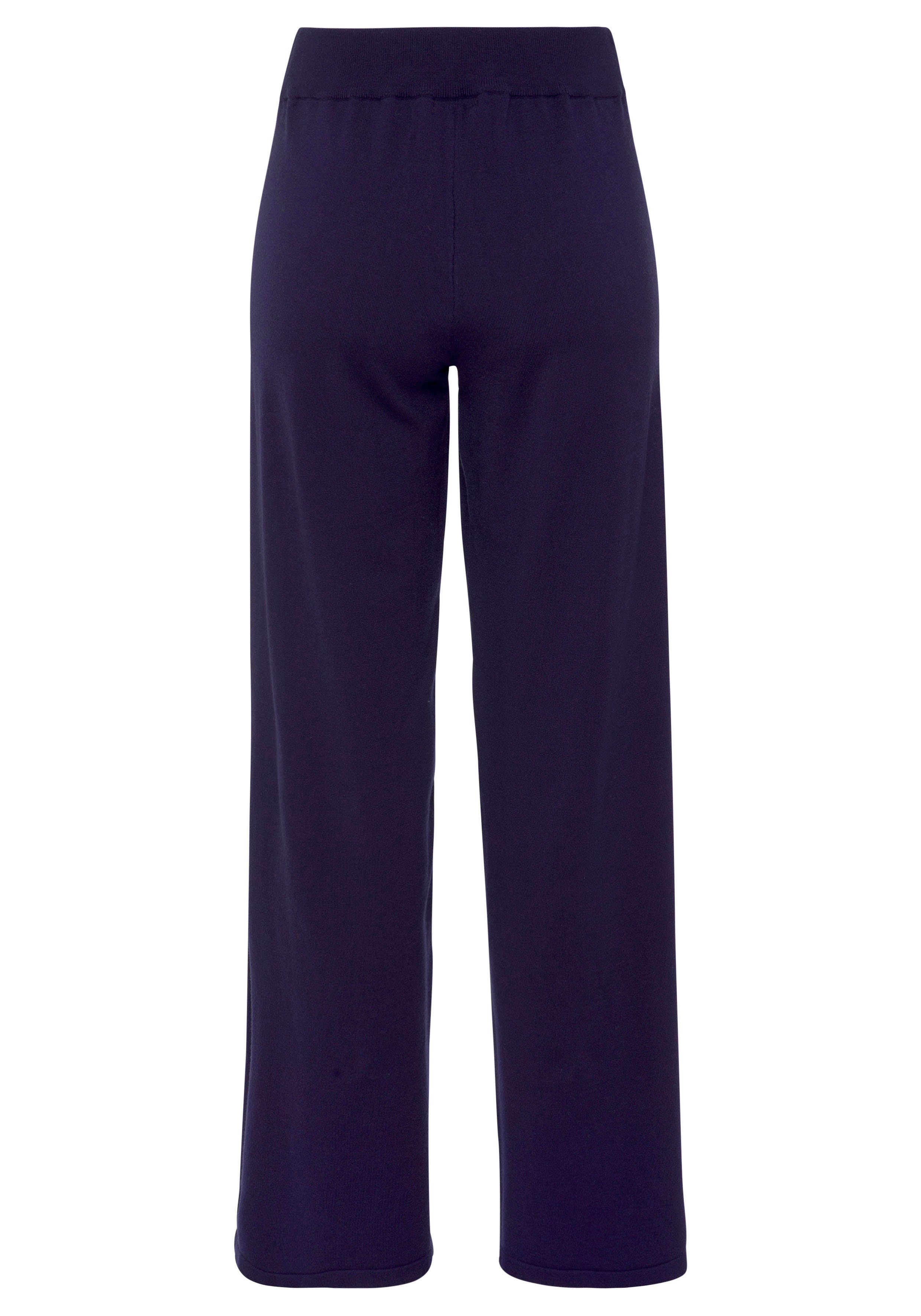LASCANA Strickhose mit weitem Bein, Loungewear