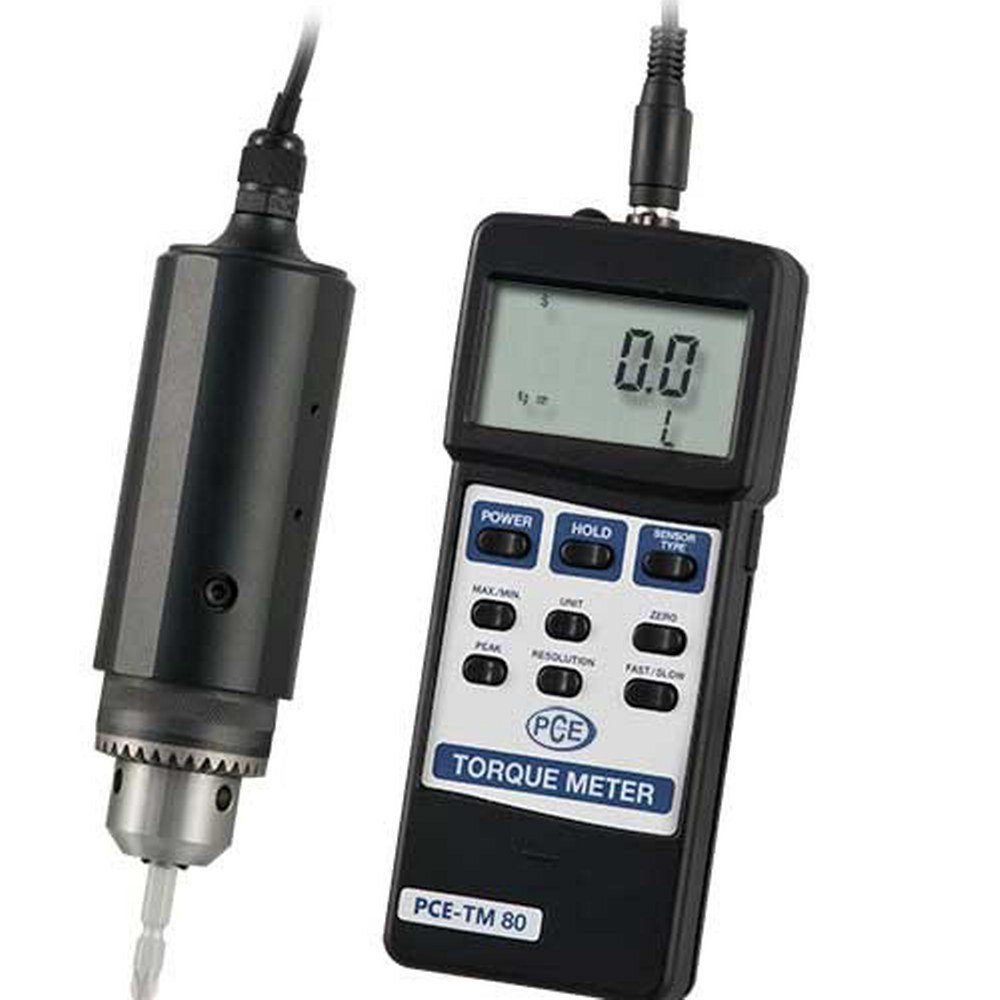 PCE Instruments Werkzeugset Drehmomentmessgerät Messung von Anzugs- + Lösemomenten bis 147 Ncm