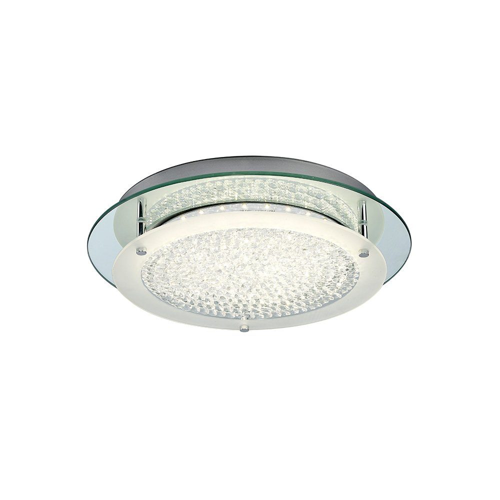 Crystal LED Deckenlampe Mirror Deckenleuchte Mantra Chrom runde