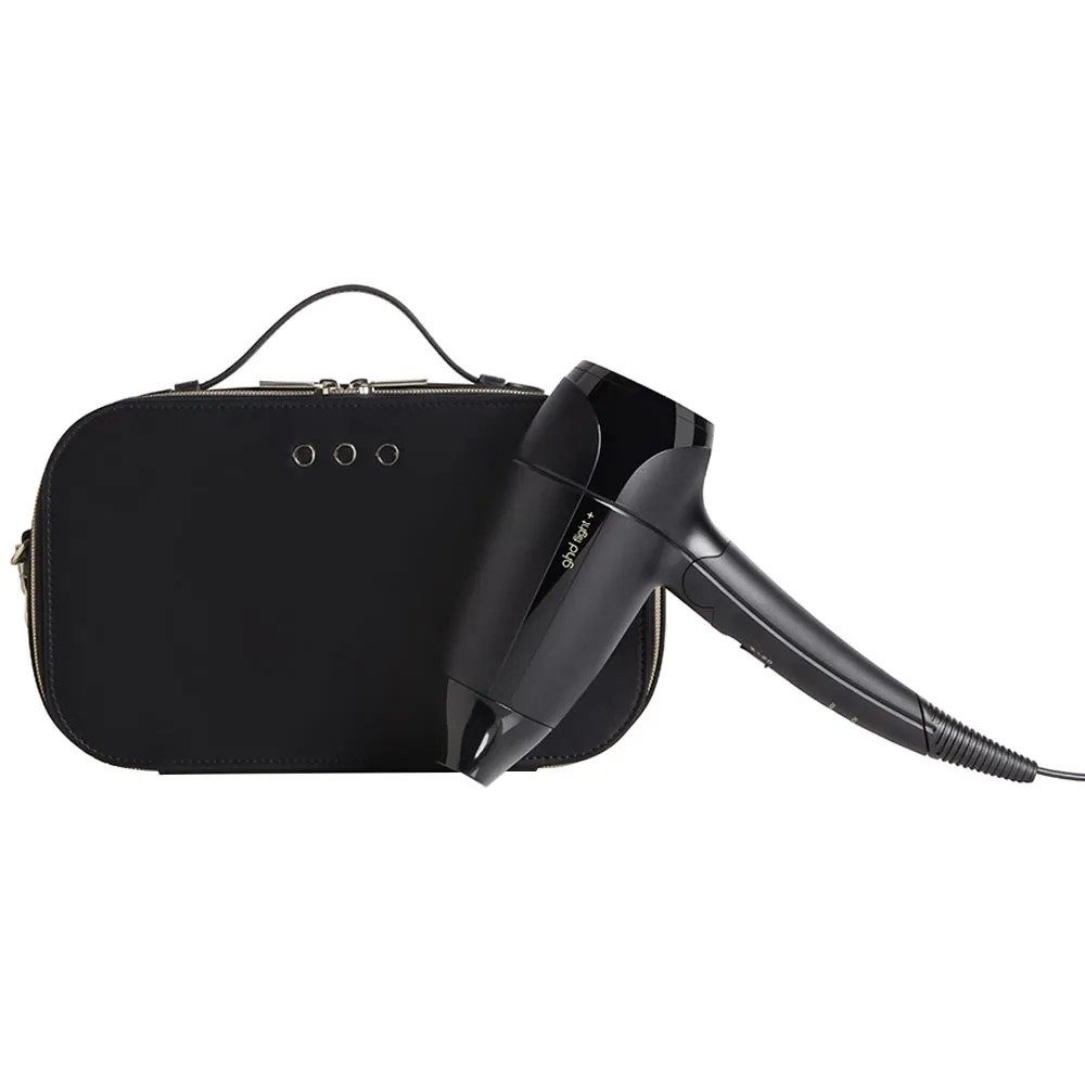 GHD Ionic-Haartrockner ghd flight+ Reisehaartrockner schwarz – kompakter Föhn mit Dual Voltag, 1600 W, Ultimate Experience, mit IONTEC Technologie