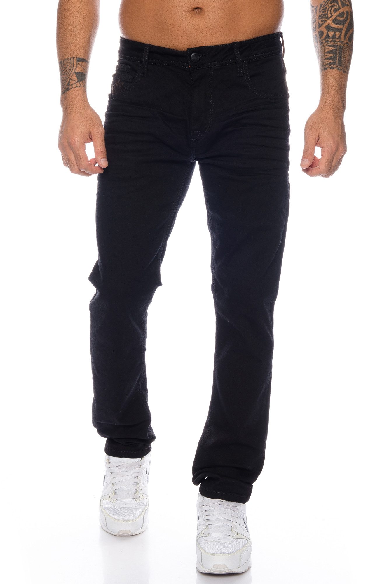 Cipo & Baxx Slim-fit-Jeans Herren Jeans Hose im basic Look mit dezenten dic günstig online kaufen