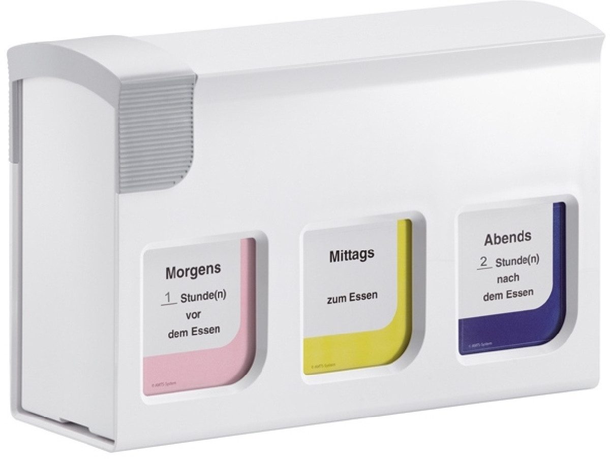 HAN-Bürogeräte Erste-Hilfe-Set Medikamentendosierer mediTimer 3er Basis-Modul weiß