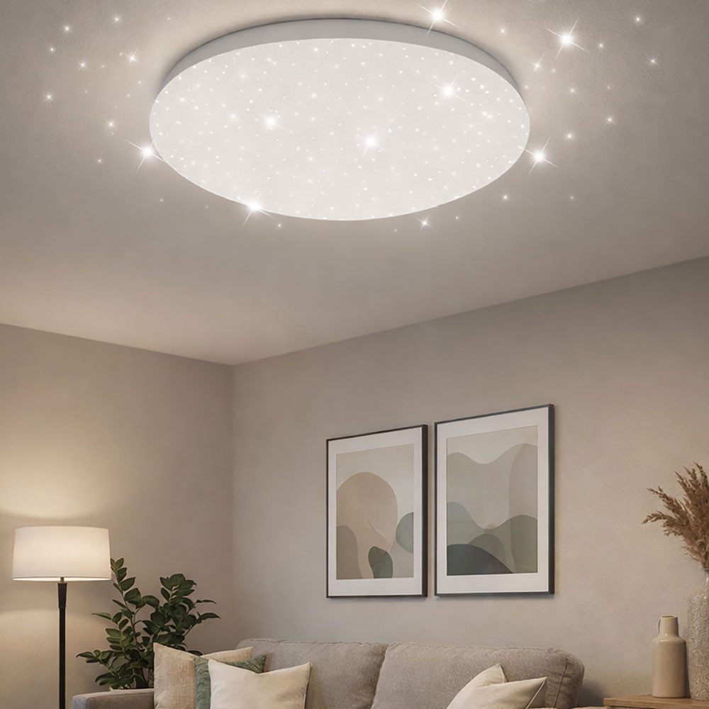 V-TAC LED-Sternenhimmel, LED-Leuchtmittel fest verbaut, Neutralweiß, LED Deckenleuchte Deckenlampe Wohnzimmerleuchte Sternenhimmel