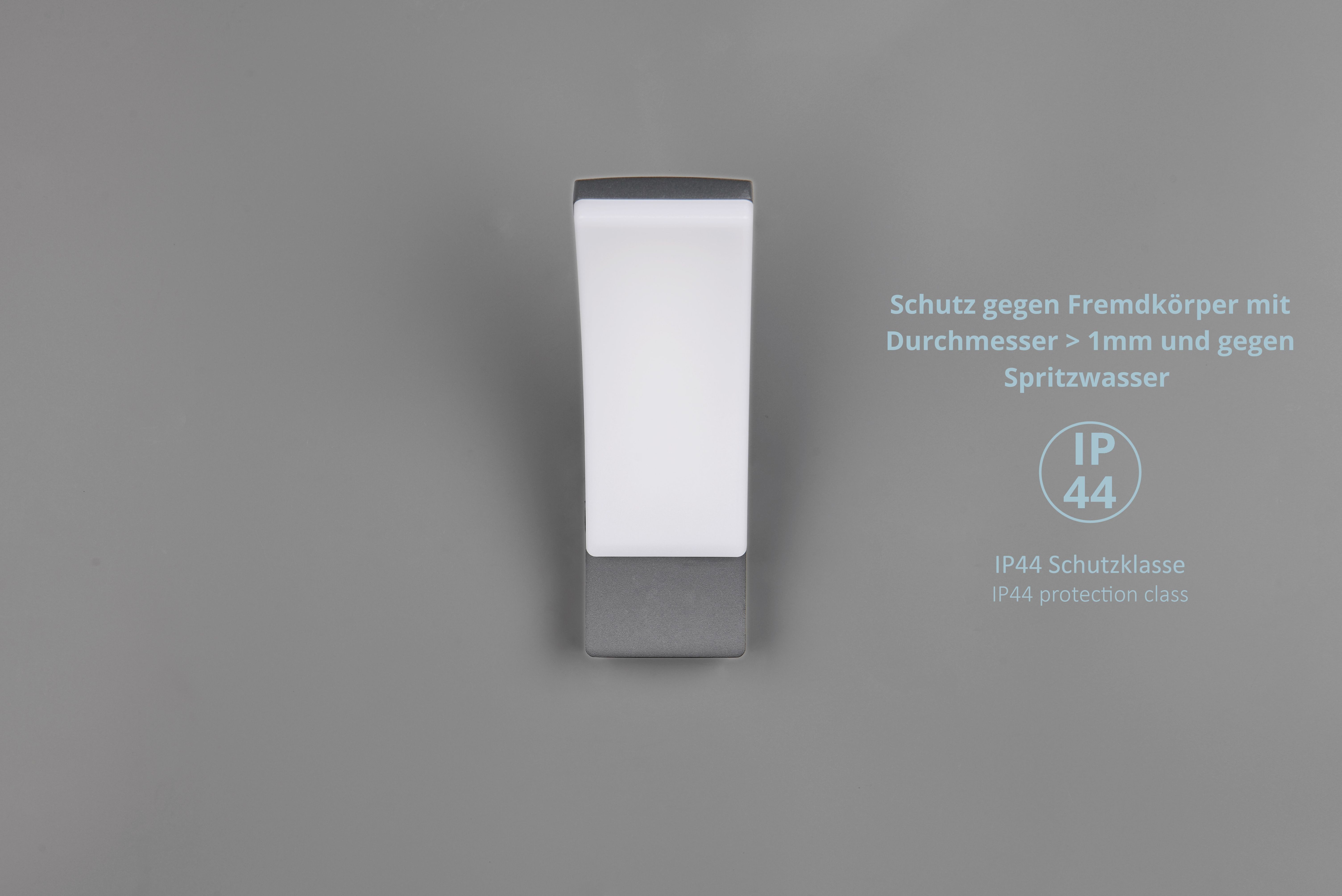 lightling Außen-Wandleuchte LED Bea, Druckguss Aluminium, Wandmontage, IP44 Outdoor, ohne Bewegungsmelder, LED fest integriert, Tageslichtweiß