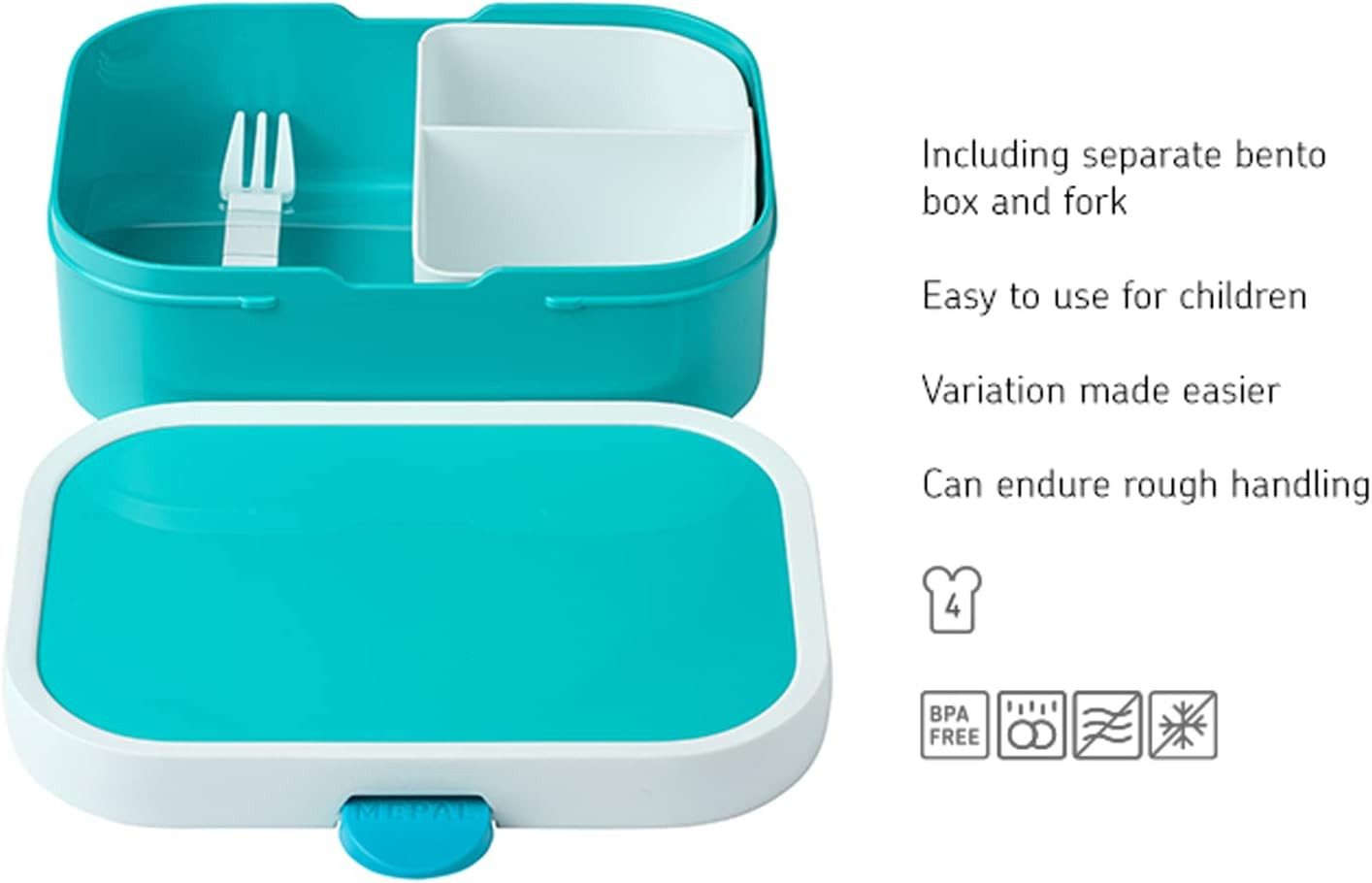 Mepal Lunchbox Lunch-Set für Kinder mit Becher & Box, 300 ml + 750 ml, Spülmaschinenfest, BPA-frei, ideal für Schule oder unterwegs