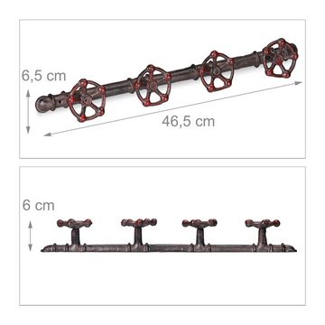 relaxdays Wandgarderobe Wandgarderobe industrial