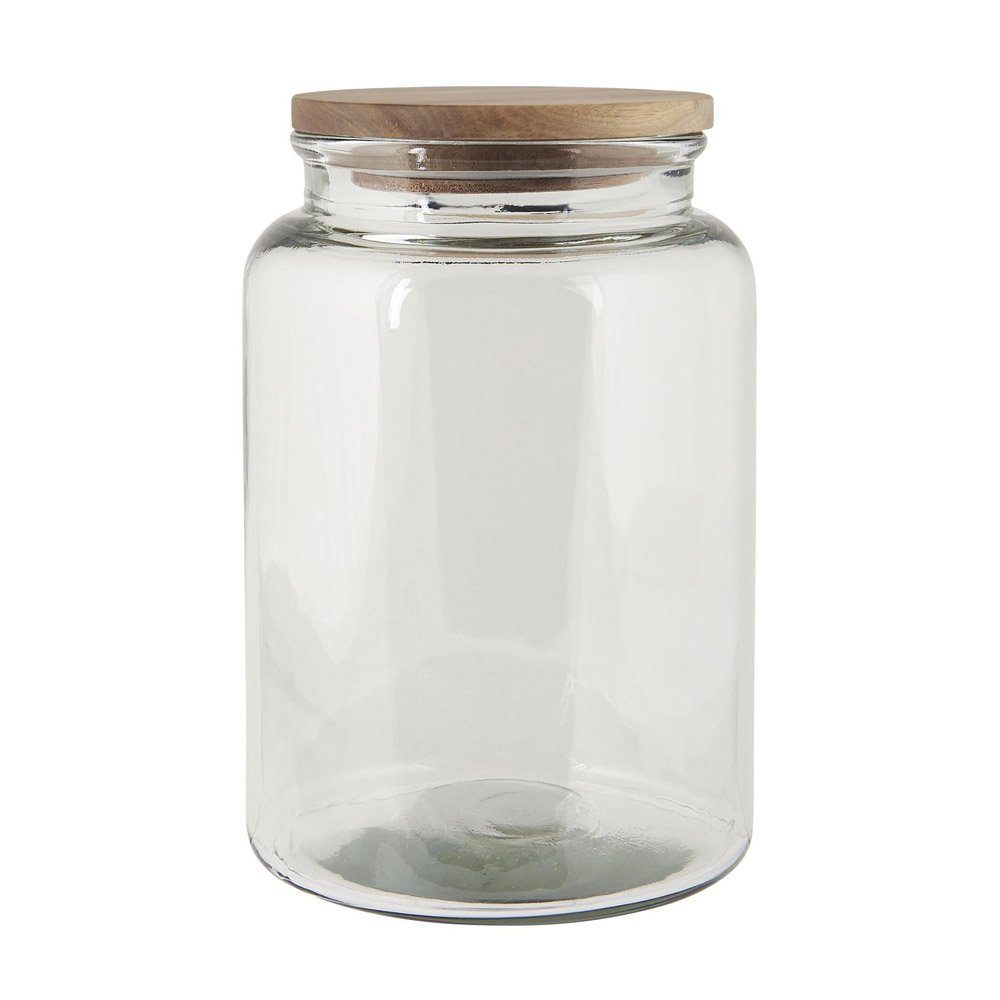 Ib Laursen Vorratsglas Glasdose HOME transparent mit Holzdeckel 3000ml Vorratsdose aus Glas und Holz. € 16,95
