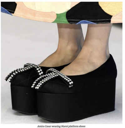 MARNI MARNI ICON QUILTED SATIN WEDGE SHOES PLATFORM SANDALS PLATEAU-SANDALEN Sandale