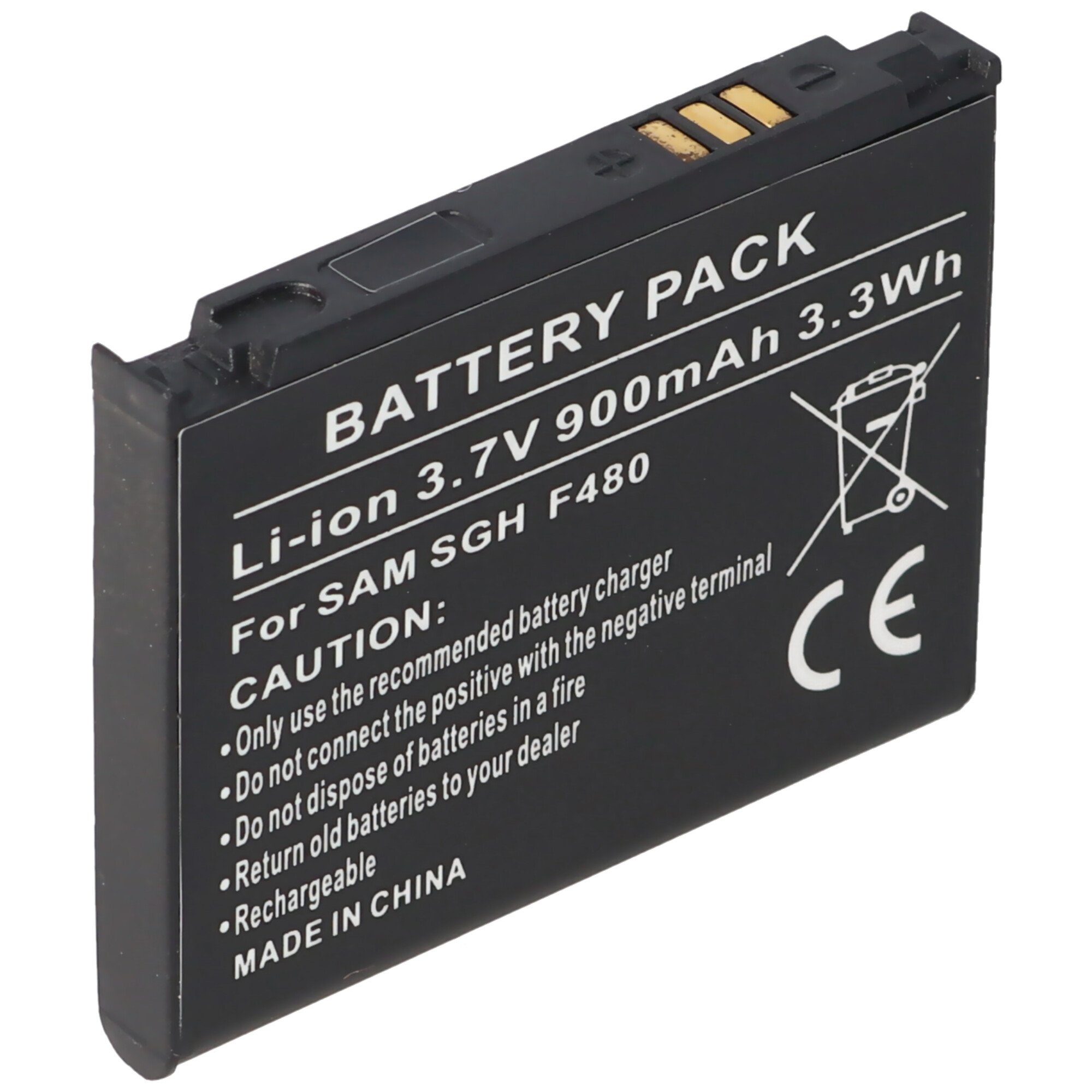 AccuCell Akku passend für Samsung SGH-F480, AB553446CE Akku