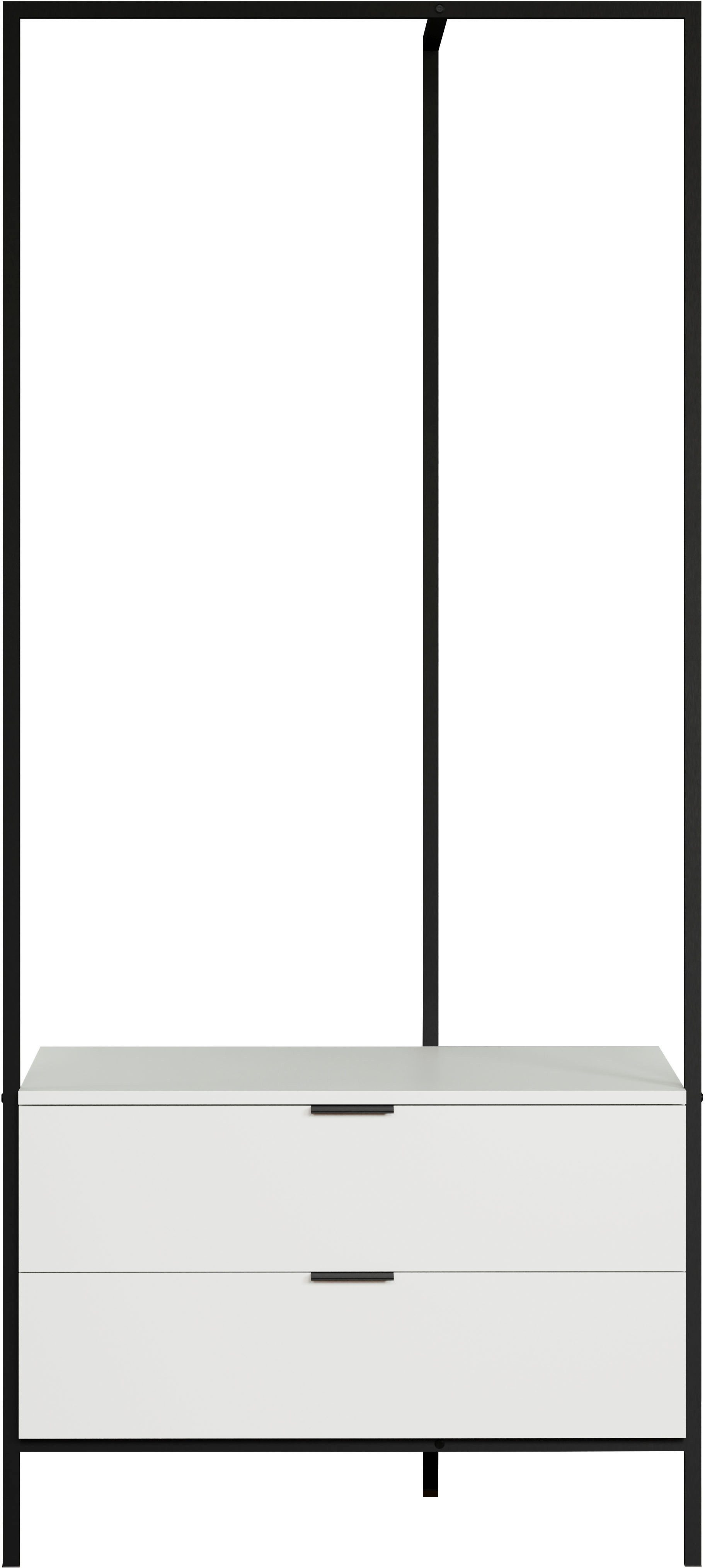 Home affaire Garderobenschrank Innsbruck (1-St) Garderobe mit Kleiderstange & 2 Schubladen - (B/T/H) 85/47/190 cm