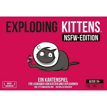 Asmodee Spiel, Familienspiel EXKD0029 - Exploding Kittens: NSFW Edition, Partyspiel