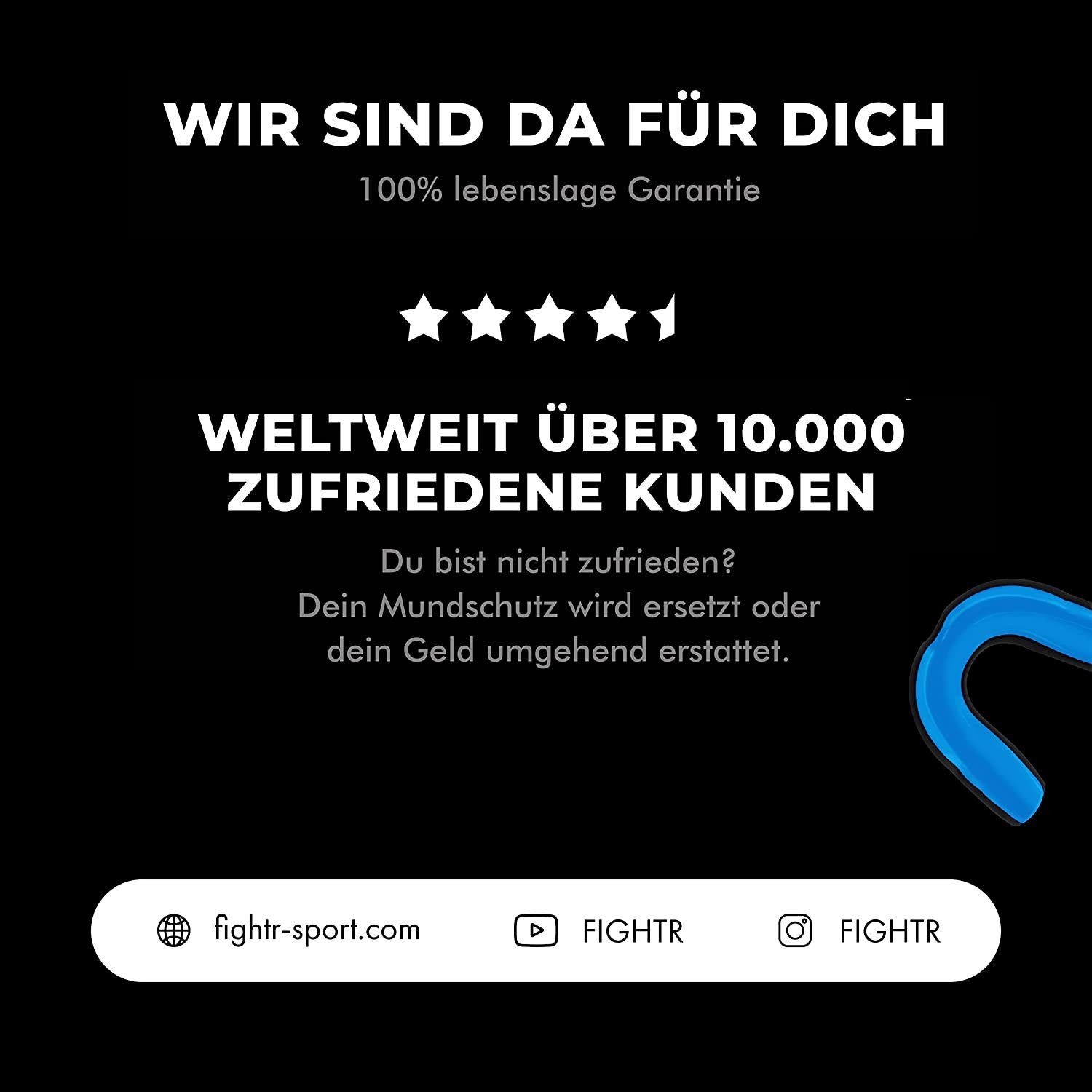 FIGHTR Zahnschutz Premium Mundschutz – Individuell anpassbar & komfortabel