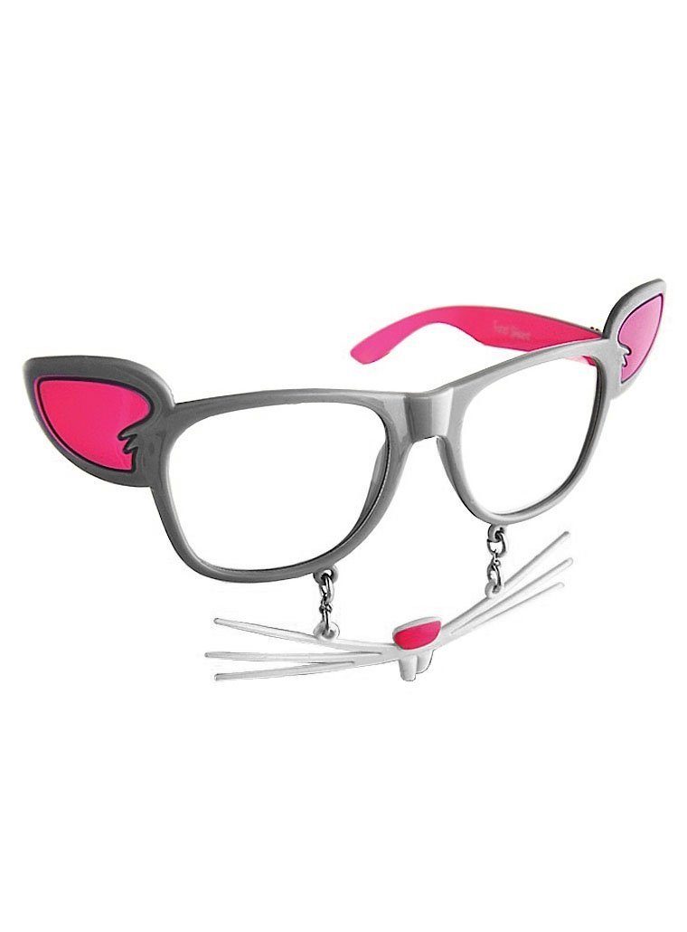 Sun Staches Kostüm Maus Partybrille, Lustige Brille in Maus-Optik