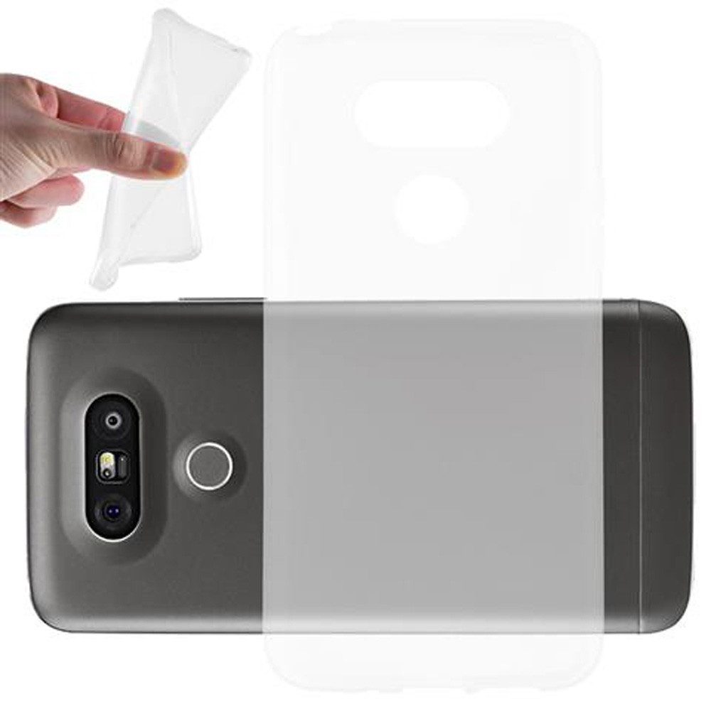 Cadorabo Handyhülle für LG G5 Hülle LG G5, Hülle TPU Silikon Handy Schutzhülle Slim Transparent Case Cover