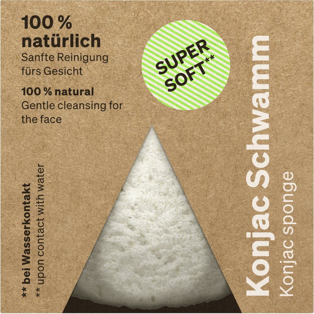 Hydrophil Gesichtsschwamm Konjac Schwamm, Stk