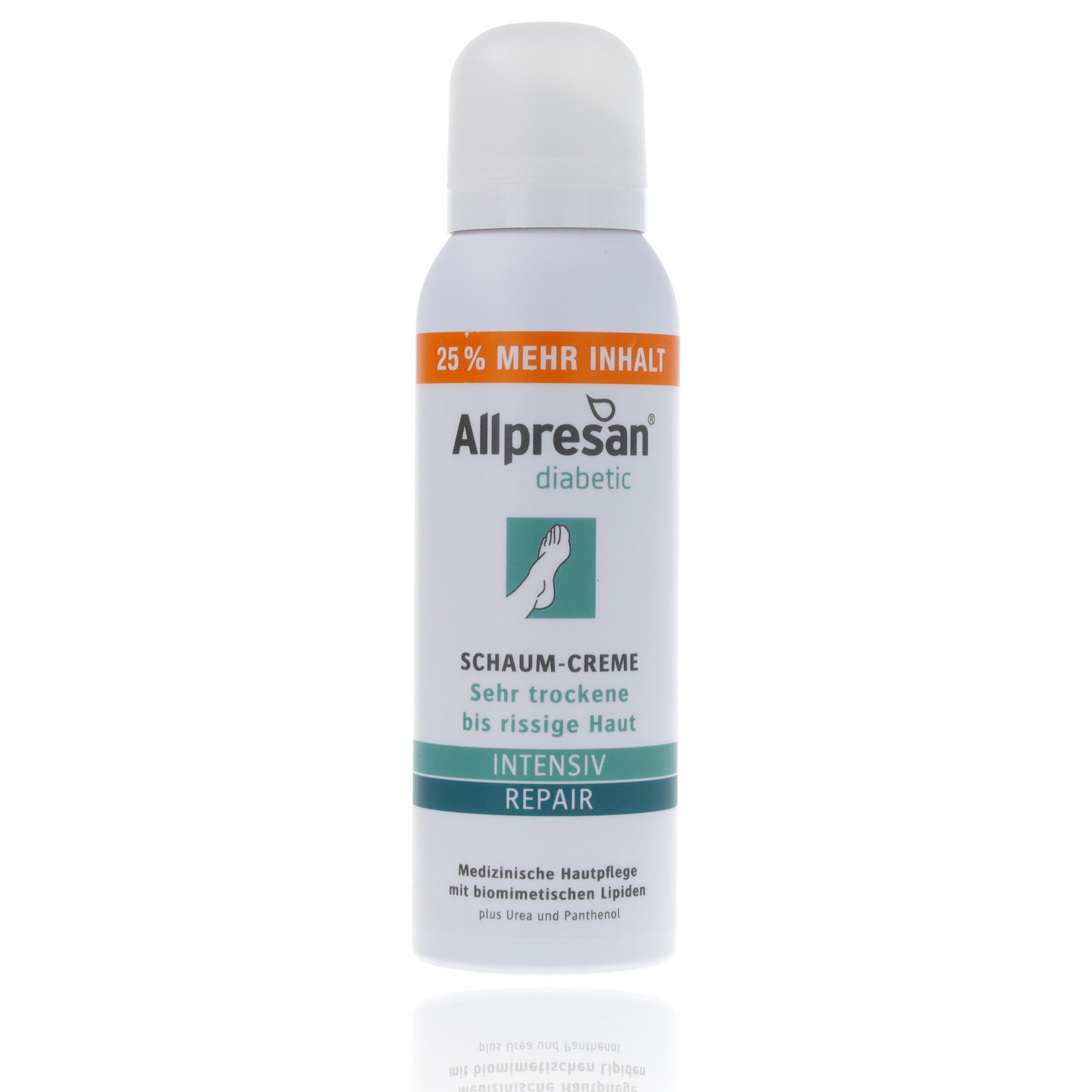 Allpresan Fußschaum Allpresan diabetic INTENSIV + REPAIR Pflegeserie -Produkt wählbar-, 1-tlg., Spezialpflege für sehr trockene bis rissige Haut bei Diabetes mellitus