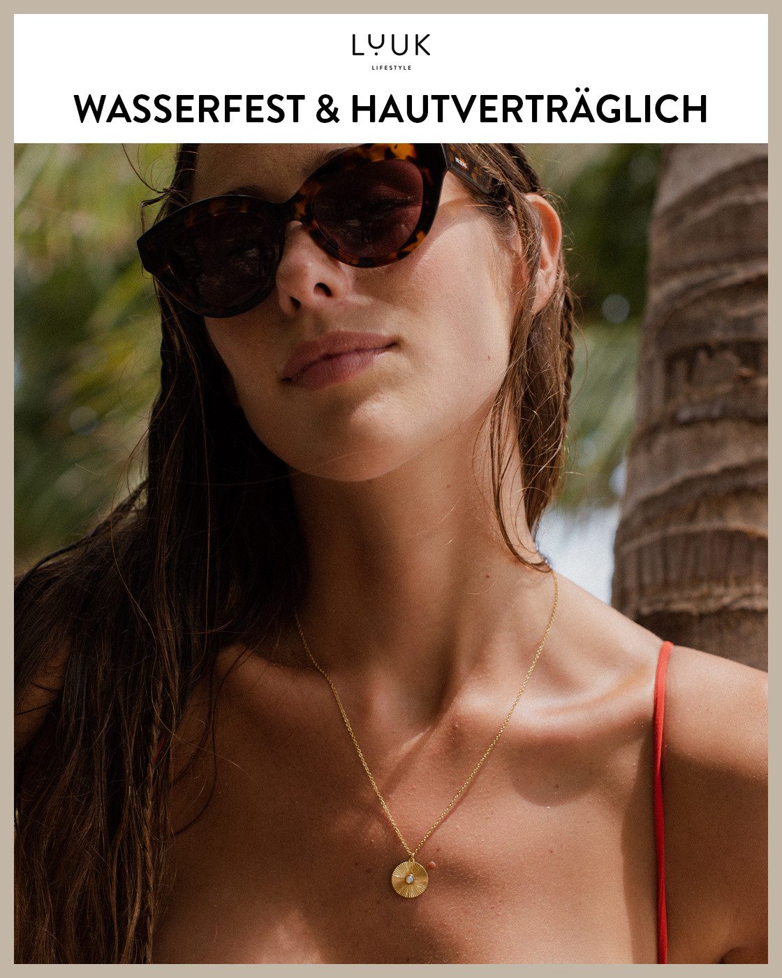 LUUK LIFESTYLE Kette mit Anhänger Geriffelte günstig online kaufen