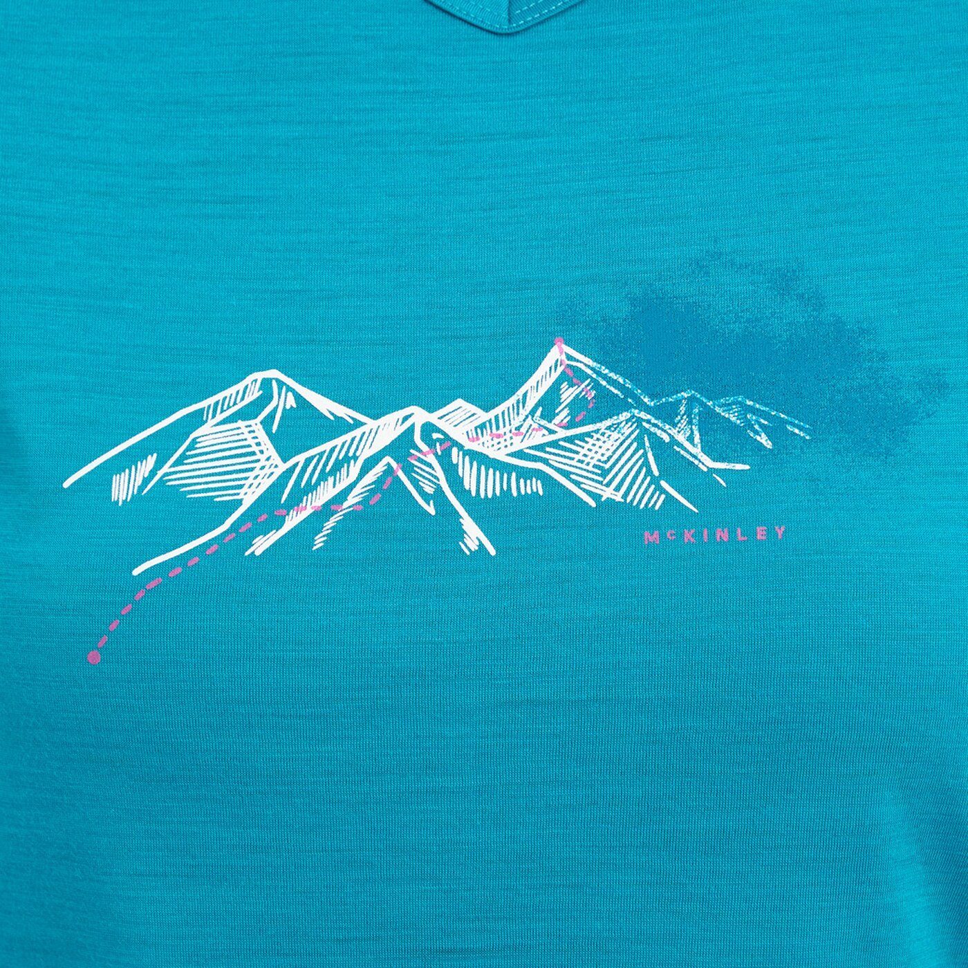 McKINLEY Kurzarmshirt Da.-T-Shirt Shane TEE W AQUA BLUE