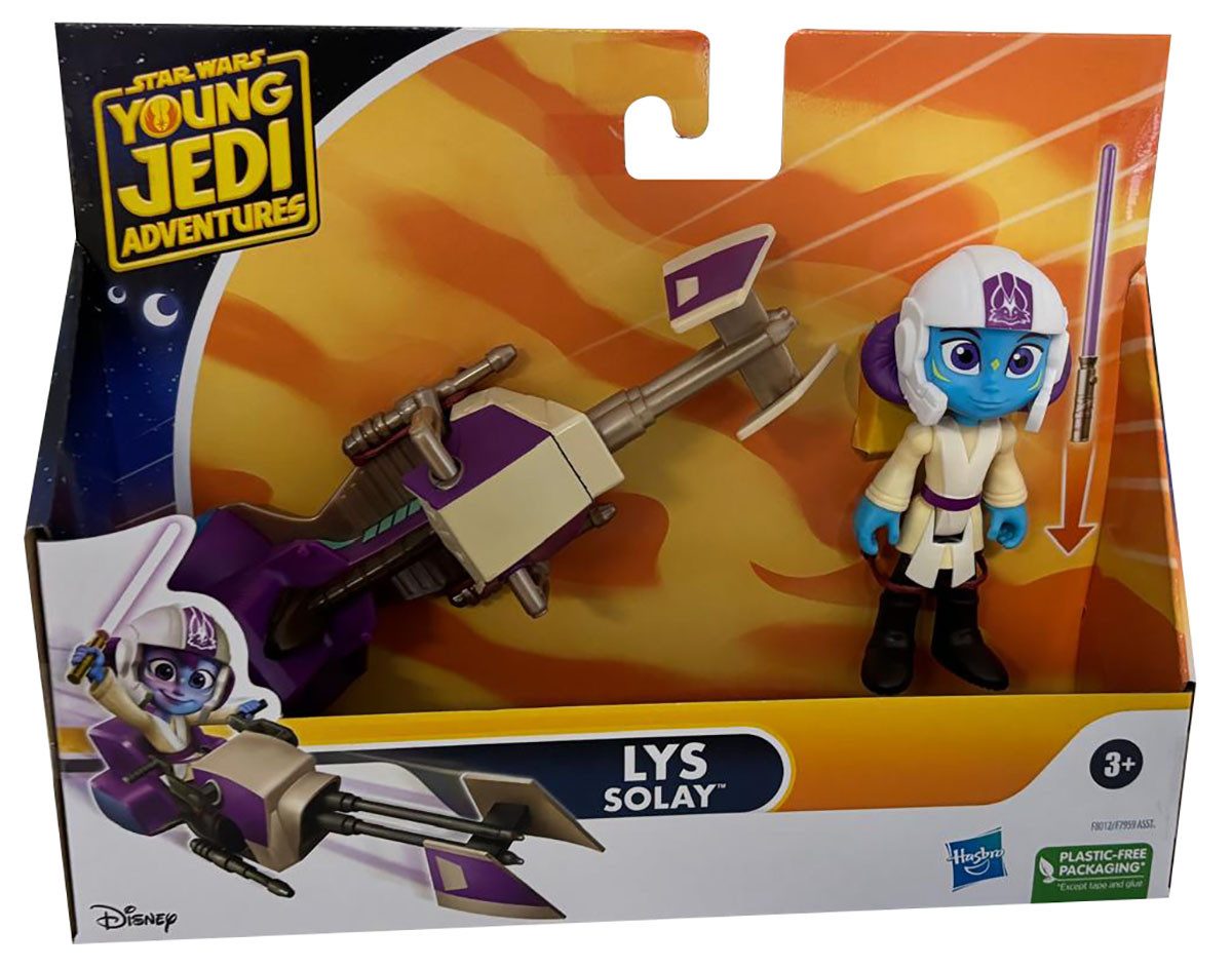 Star Wars Actionfigur Disney, Star Wars Young Jedi Adventures Lys Solay + Fahrzeug Figur