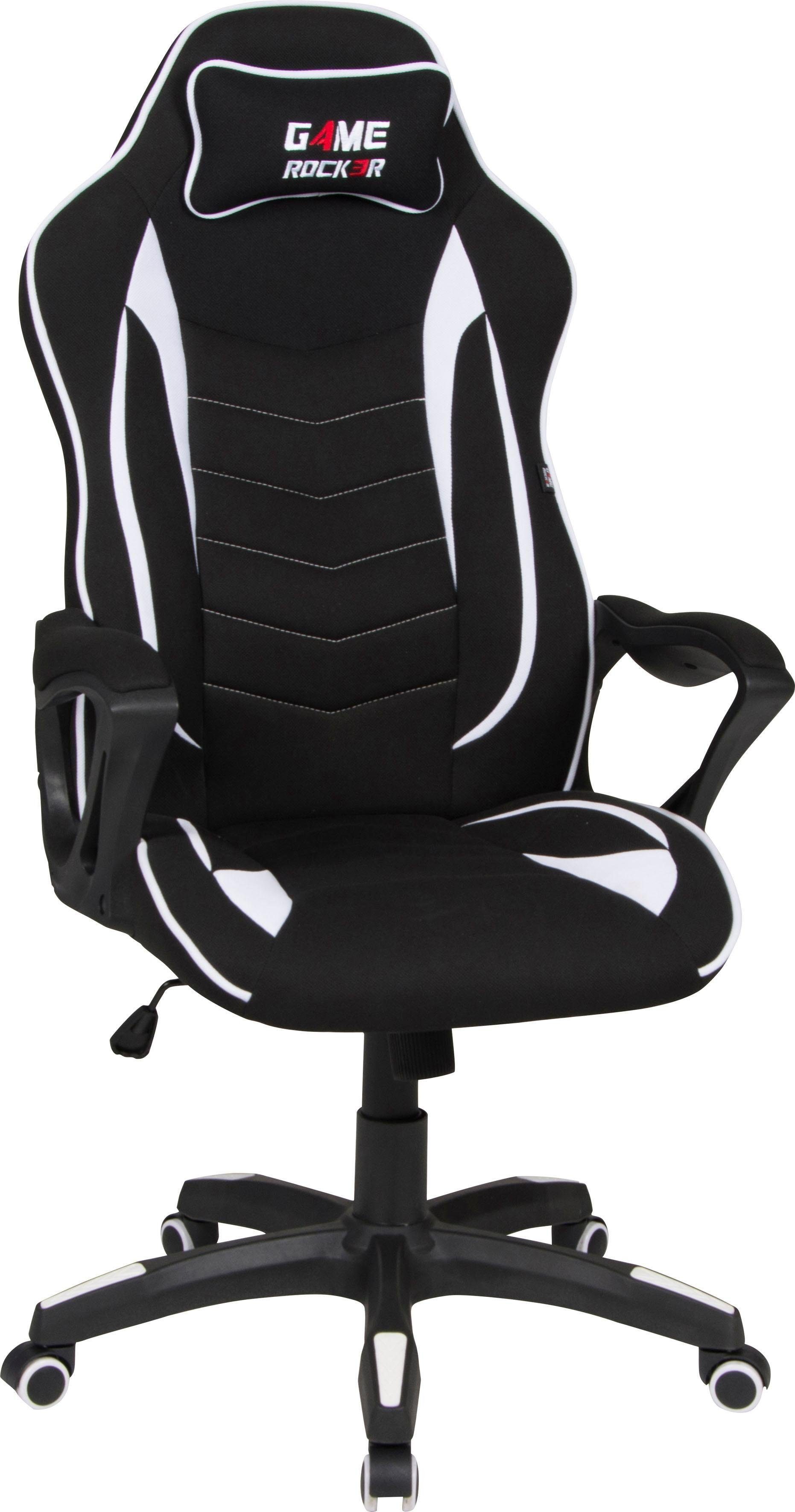 Duo & Collection mit Gaming-Stuhl Drehfunktion Game-Rocker R-10, komfortabler Nackenkissen Bürostuhl