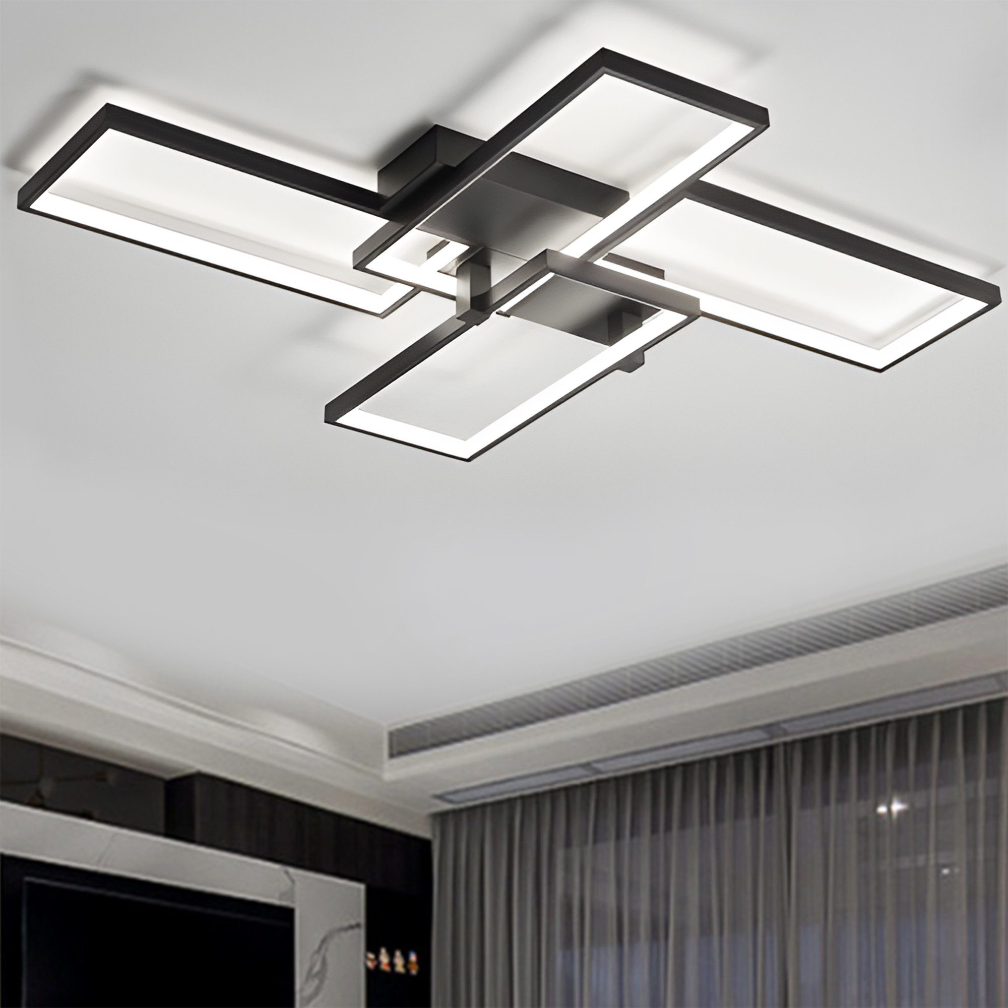 YINDN Deckenleuchte 90*65cm LED Deckenleuchten, Stufenlos günstig online kaufen